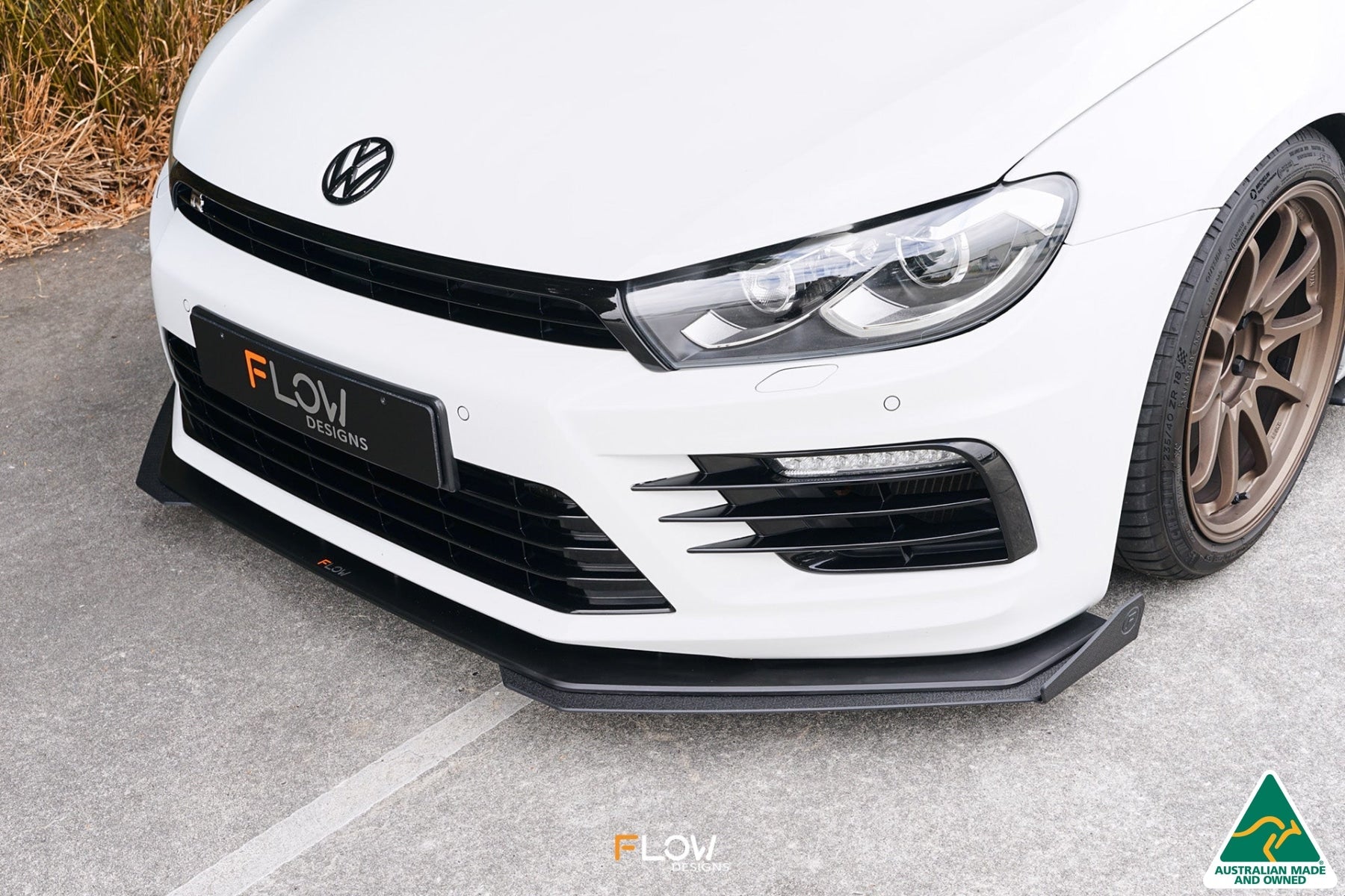 Flow Designs Scirocco R FL V3 Front Lip Splitter - iilumolab