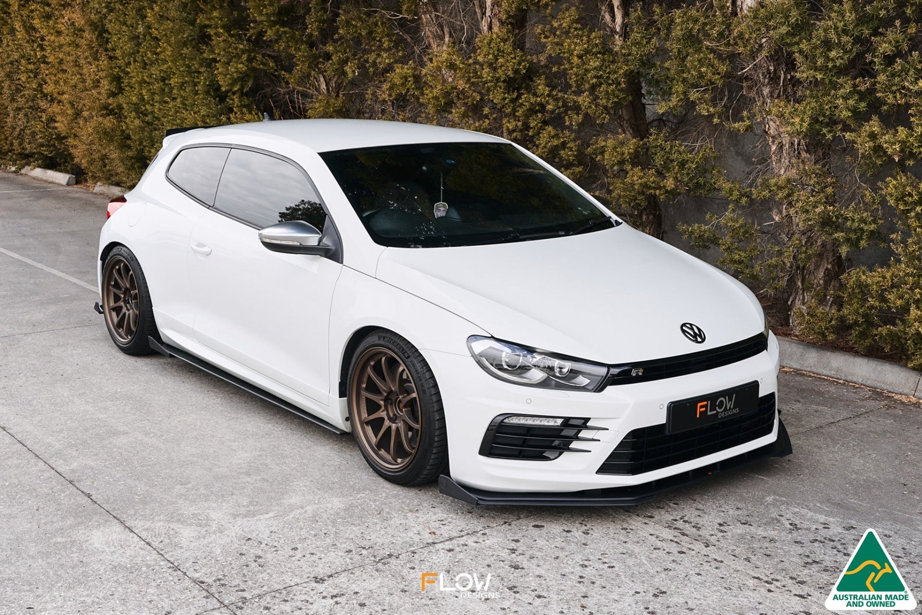 Flow Designs Scirocco R FL V3 Front Lip Splitter Winglets (Pair) - iilumolab