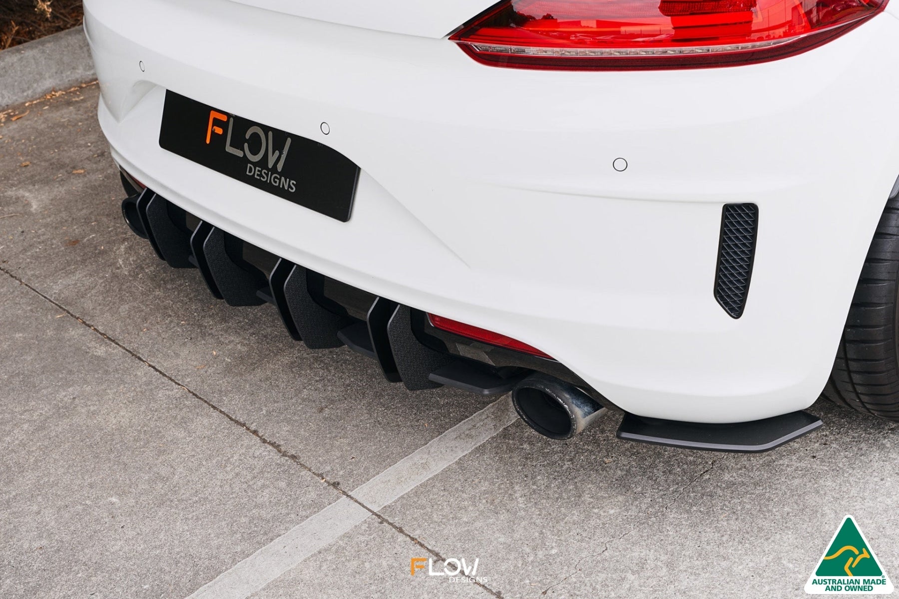 Flow Designs Scirocco R FL V3 Rear Spats (Pair) - iilumolab