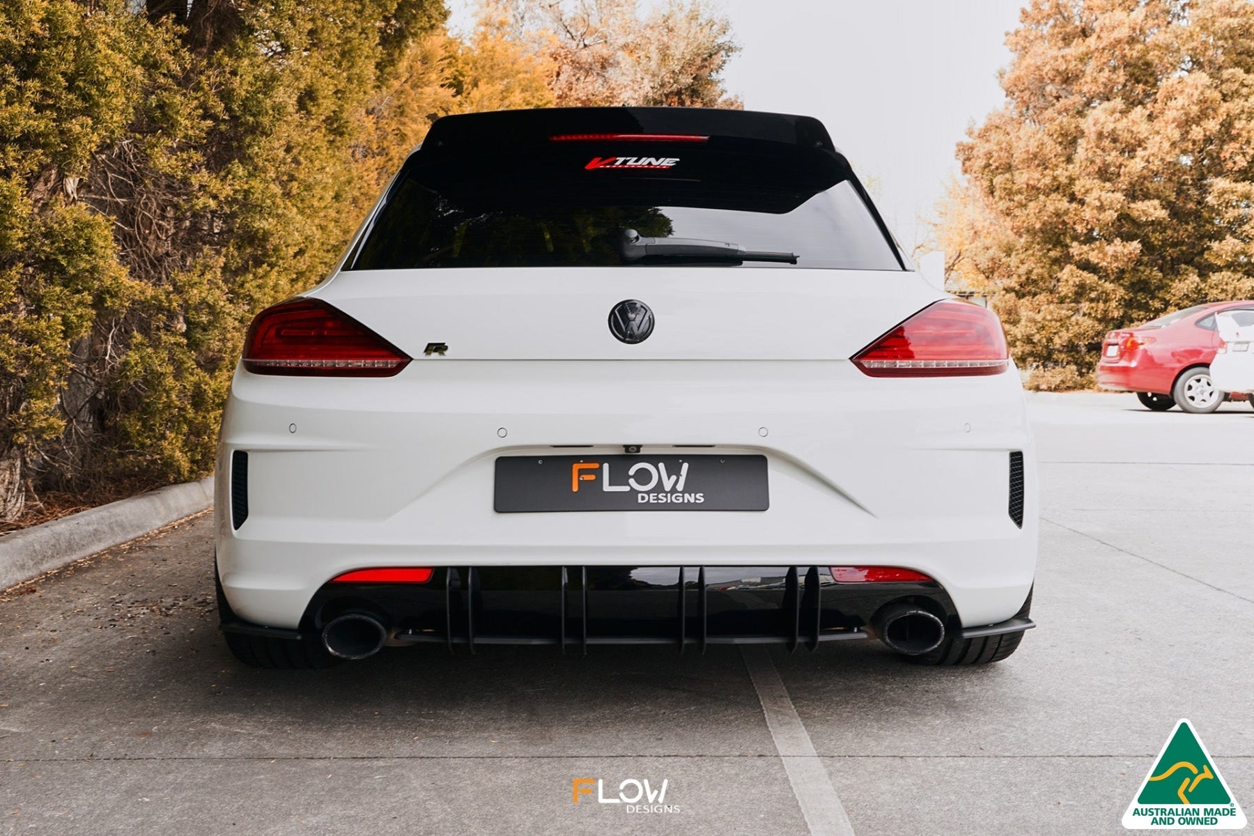 Flow Designs Scirocco R FL V3 Rear Spoiler Extension - iilumolab