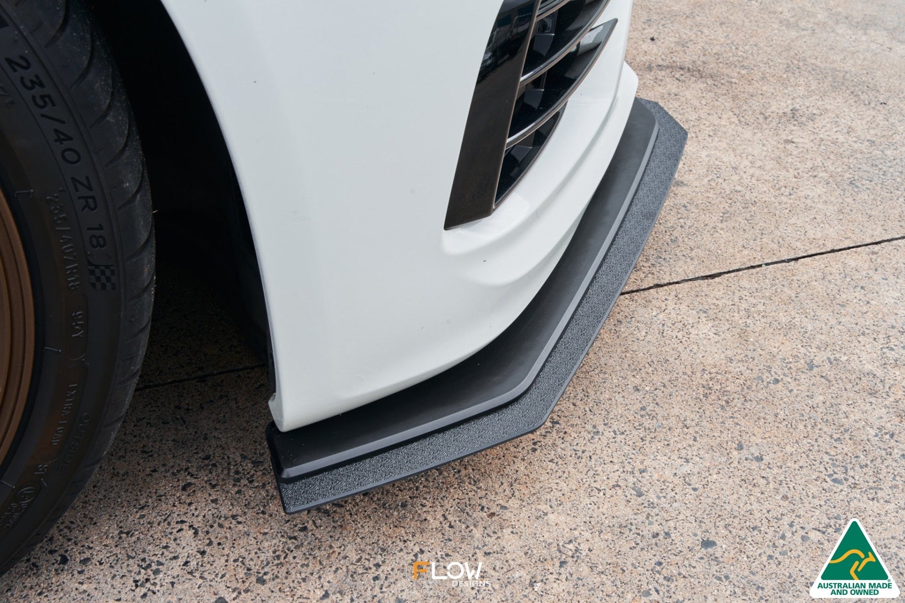 Flow Designs Scirocco R FL V3 Front Lip Splitter Extensions (Pair) - iilumolab