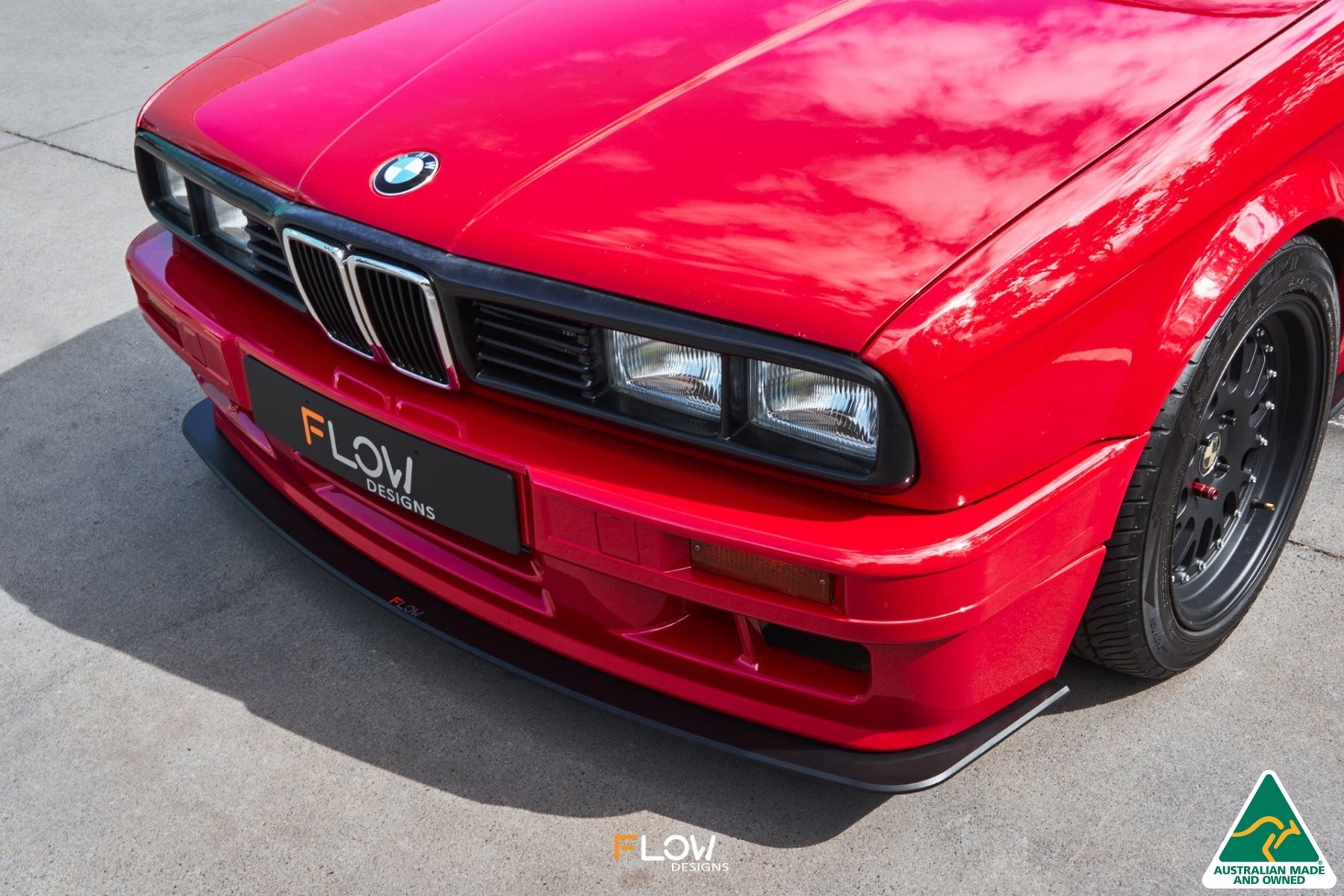 Flow Designs E30 M-Tech 2 Front Lip Splitter - iilumolab