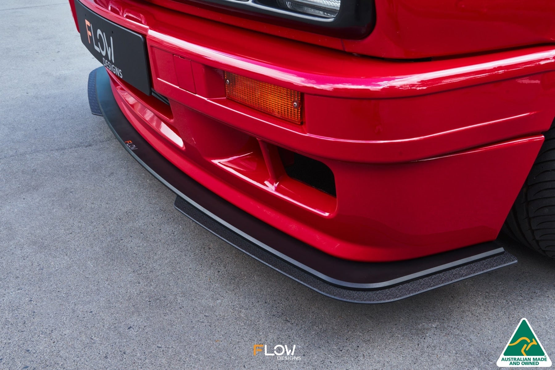 Flow Designs E30 M-Tech 2 Front Lip Splitter Extensions (Pair) - iilumolab