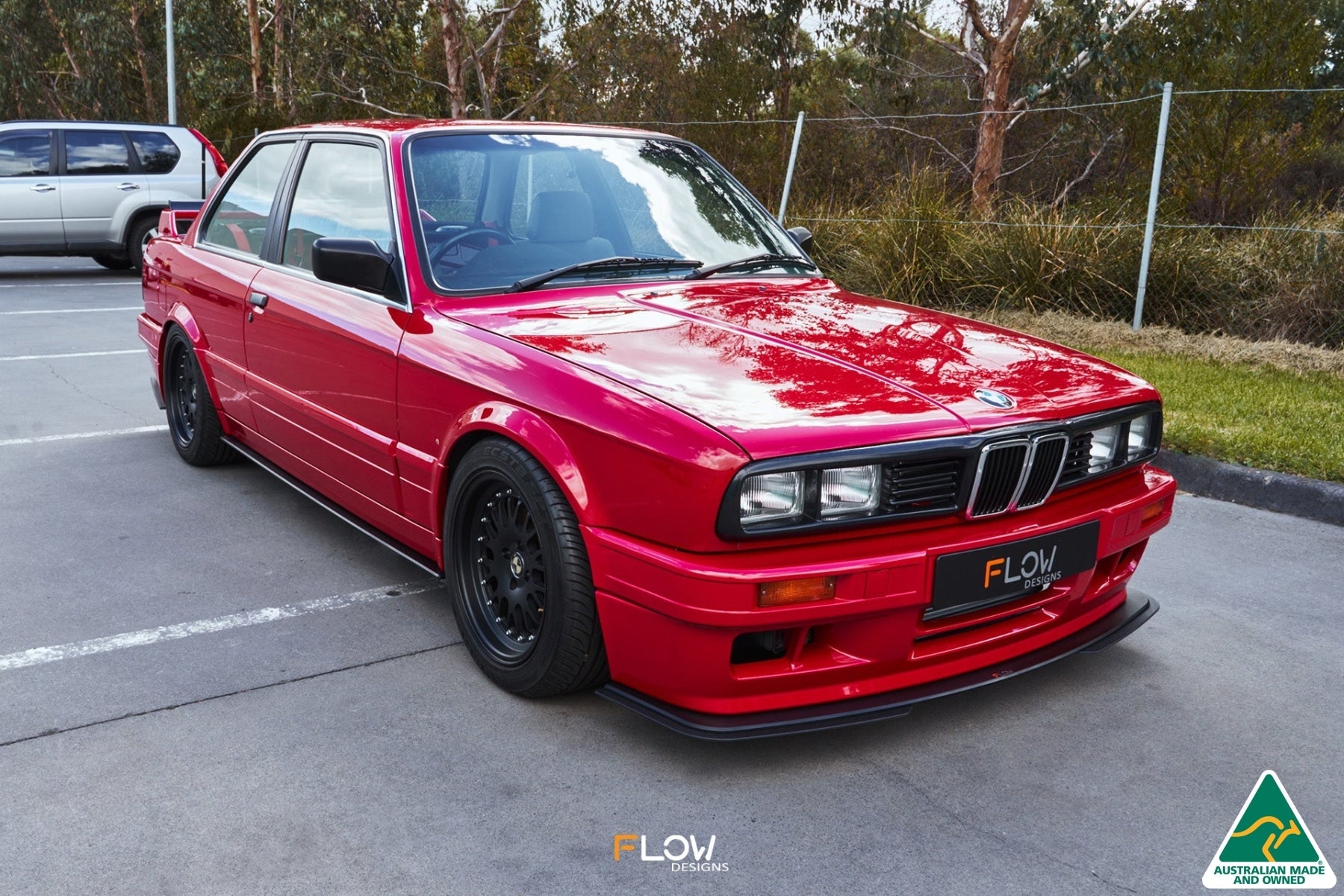 Flow Designs E30 M-Tech 2 Front Lip Splitter Extensions (Pair) - iilumolab