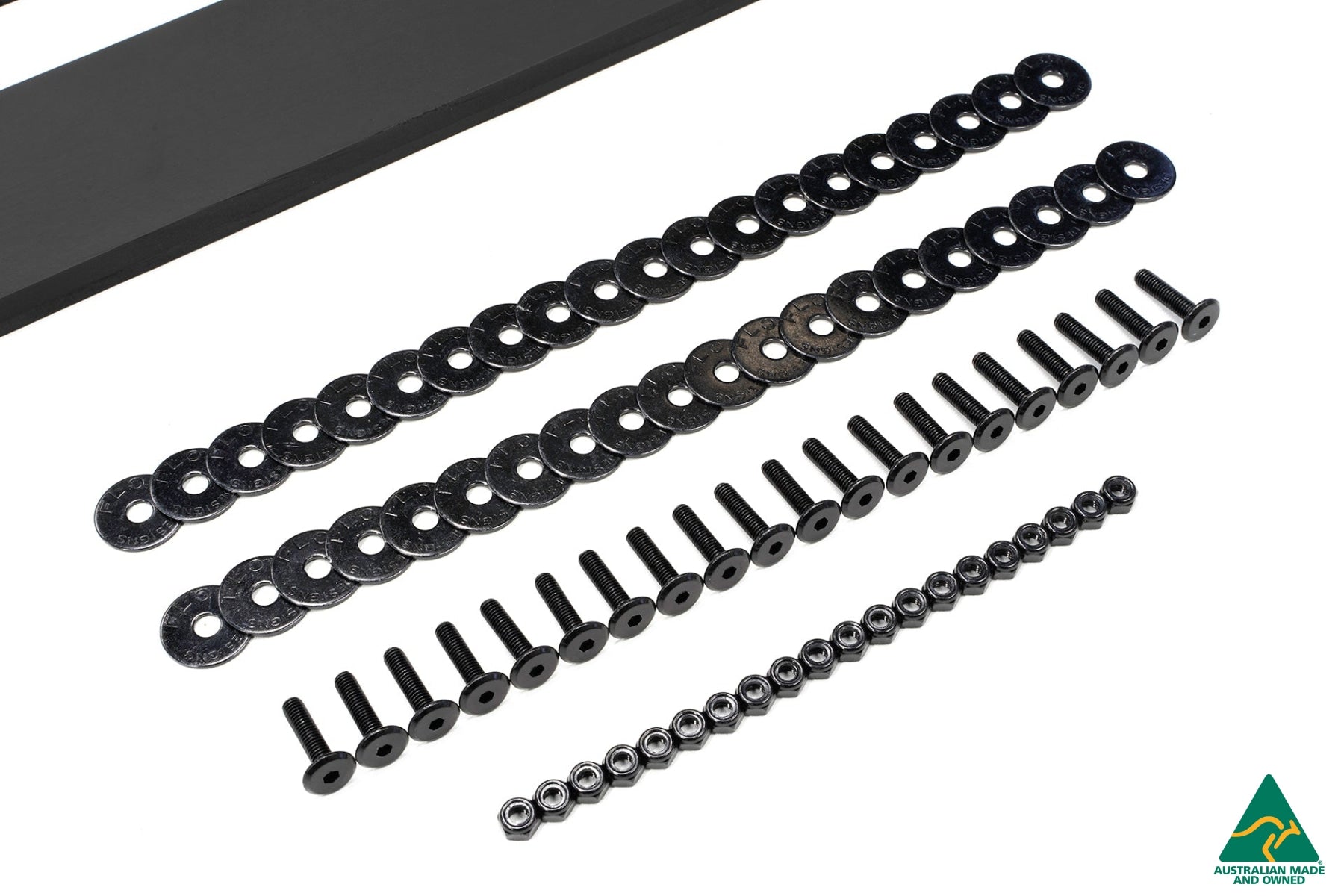 Flow Designs EX-DISPLAY - Lancer Evolution X Side Skirt Extension Splitters (Pair) - GLOSS BLACK - iilumolab