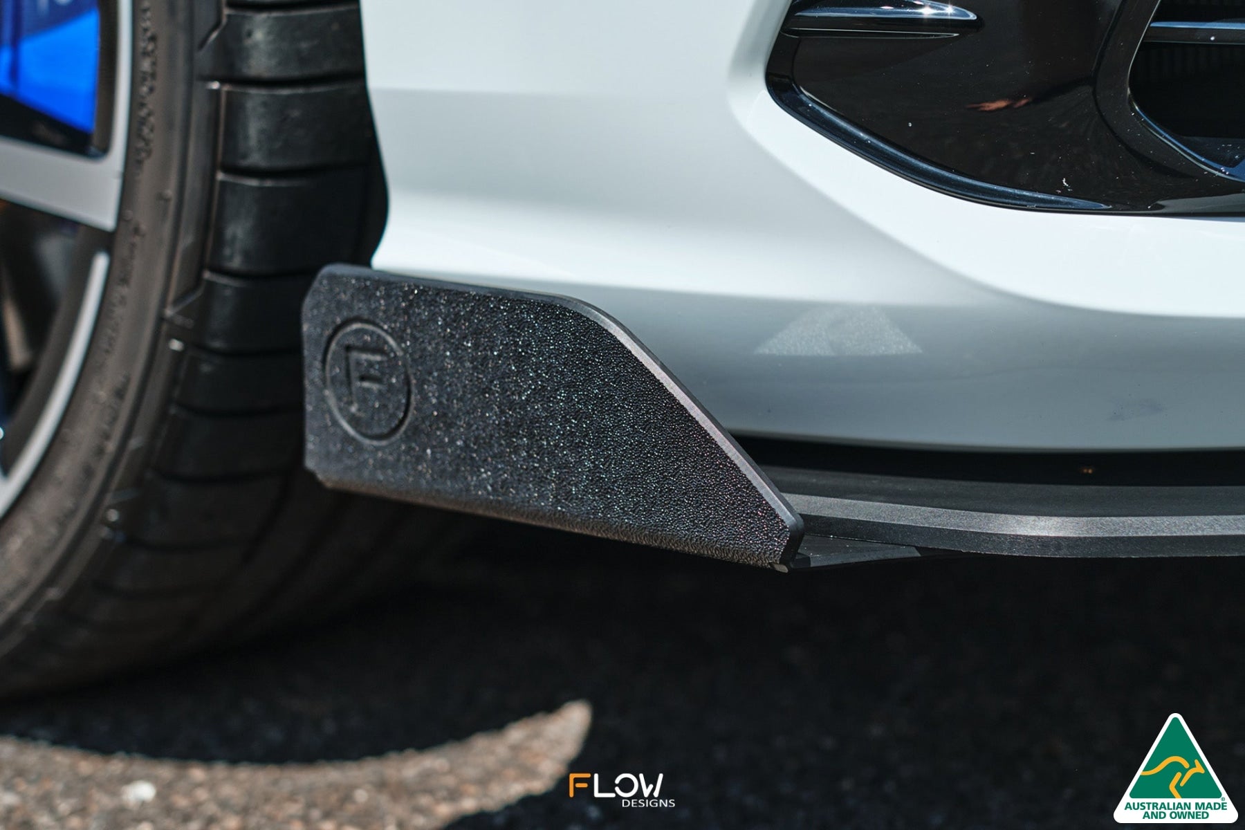 Flow Designs MK8 Golf R Front Lip Splitter Winglets (Pair) - iilumolab
