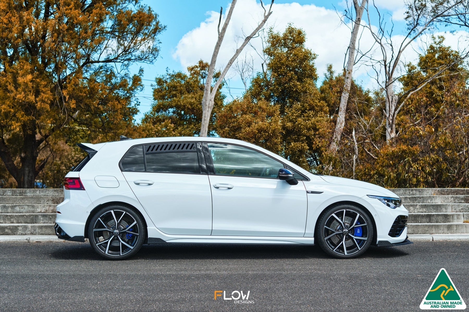 Flow Designs MK8 Golf R Rear Spat Winglets (Pair) - iilumolab