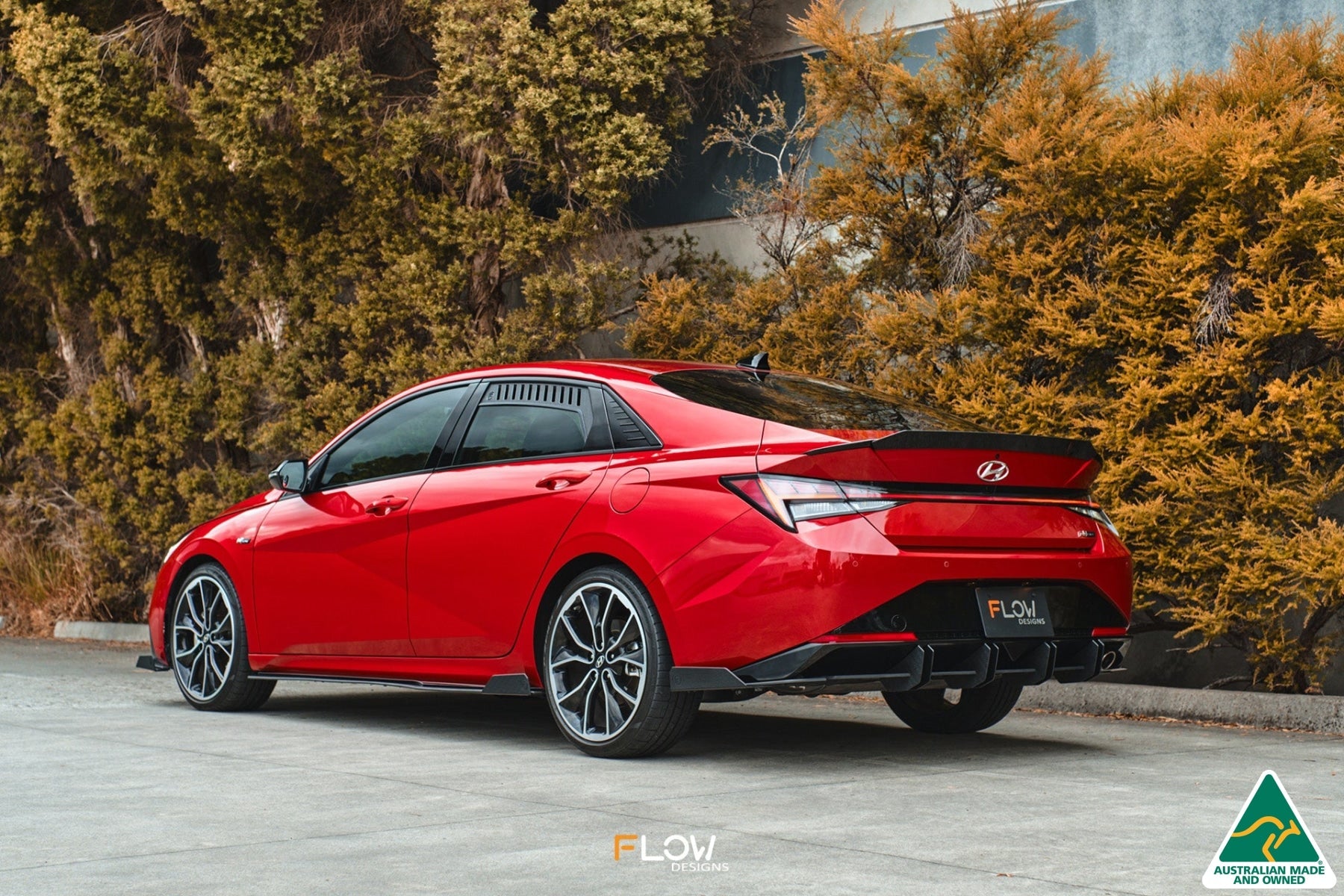Flow Designs CN7 i30 N Line Sedan 2020 - 2022 Side Skirt Splitter Winglets (Pair) - iilumolab