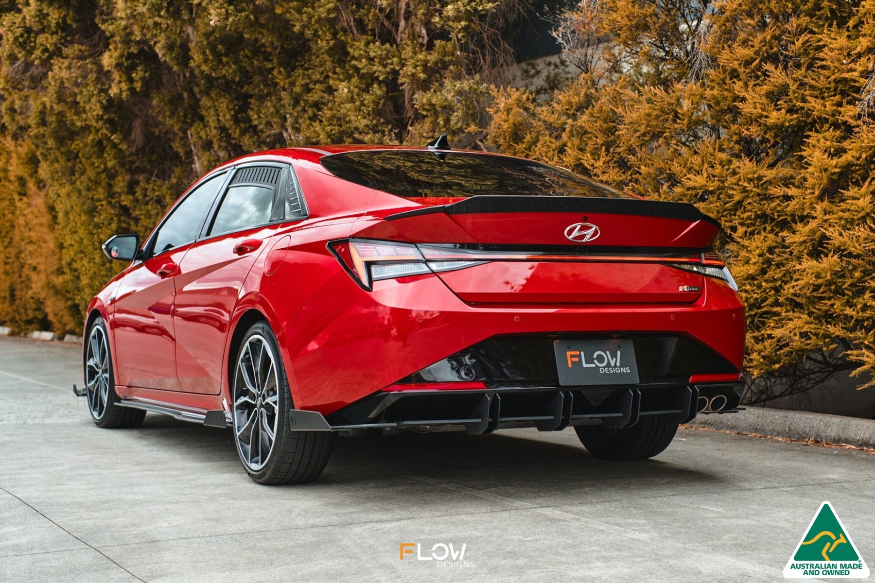 Flow Designs CN7 i30 N Line Sedan 2020 - 2022 Rear Spat Winglets (Pair) - iilumolab