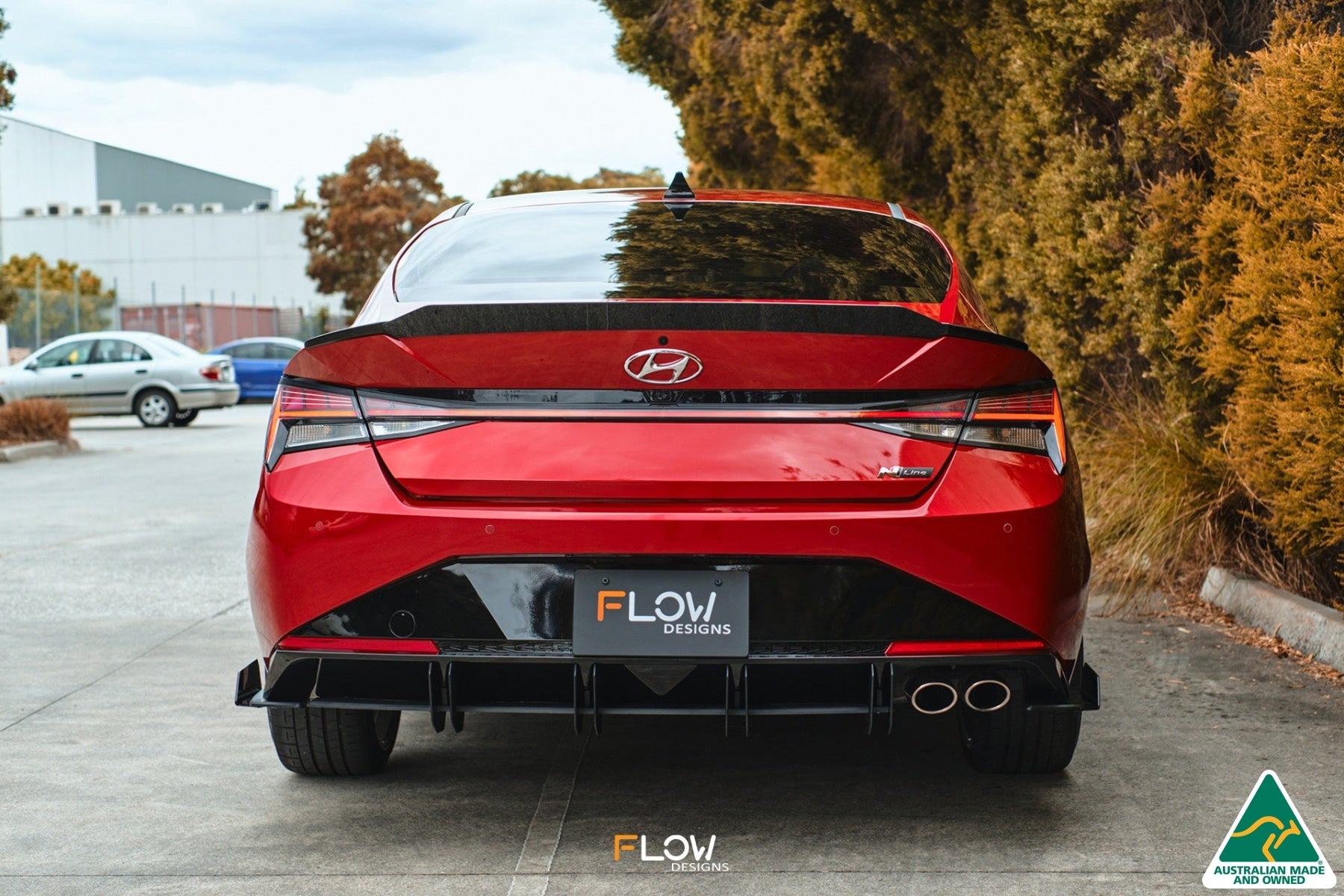 Flow Designs CN7 i30 N Line Sedan 2020 - 2022 Flow-Lock Rear Diffuser - iilumolab