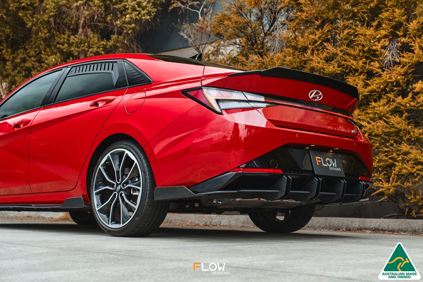 Flow Designs CN7 i30 N Line Sedan 2020 - 2022 Flow-Lock Rear Diffuser - iilumolab