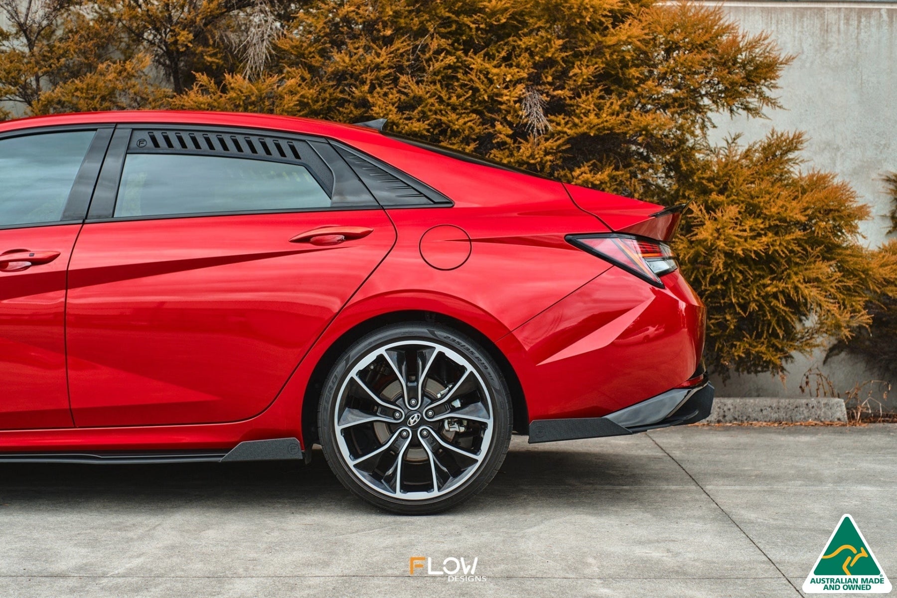 Flow Designs CN7 Elantra N Line Sedan 2020 Rear Window Vents (Pair) - iilumolab