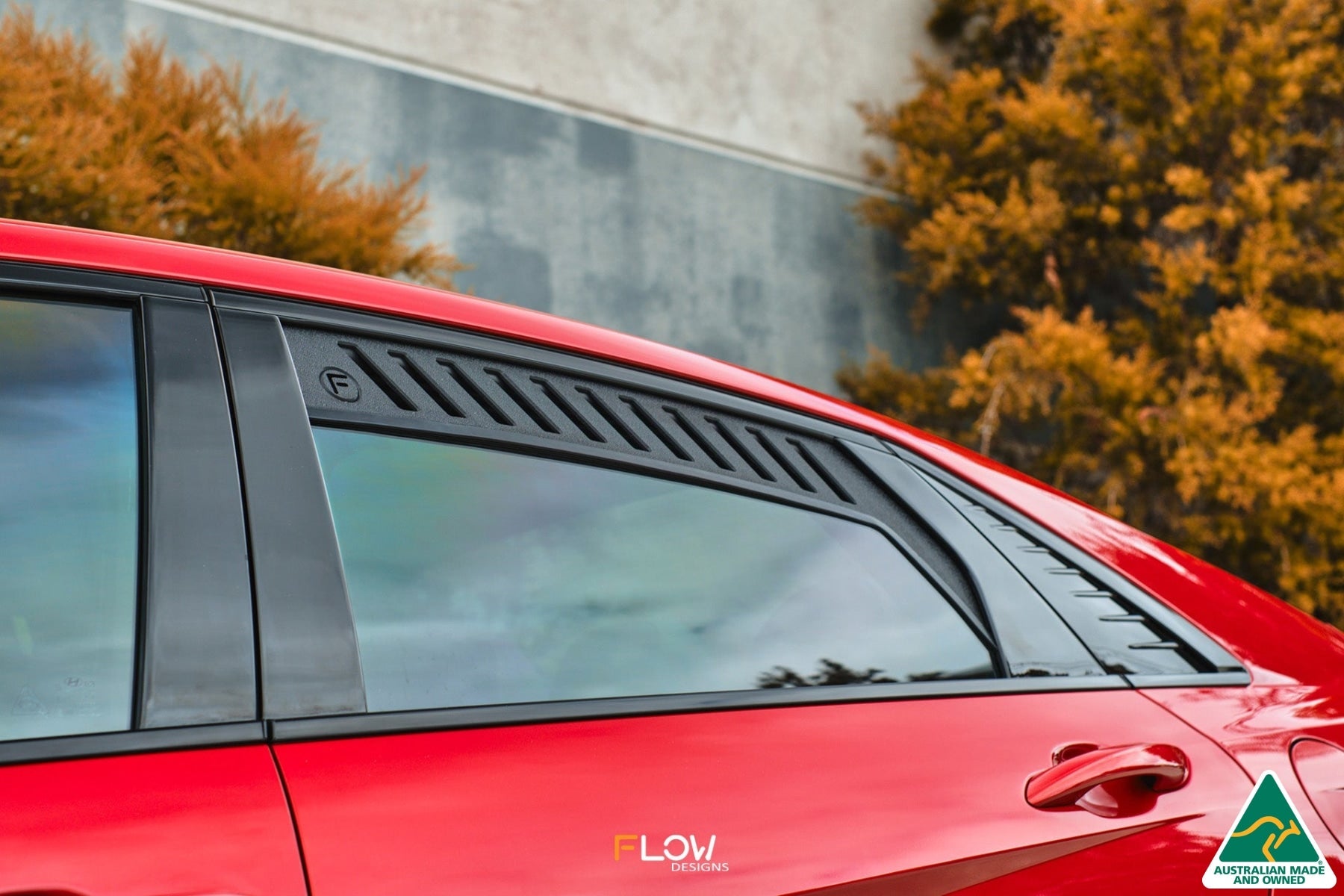 Flow Designs CN7 i30 N Line Sedan 2020 - 2022 Rear Window Vents (Pair) - iilumolab