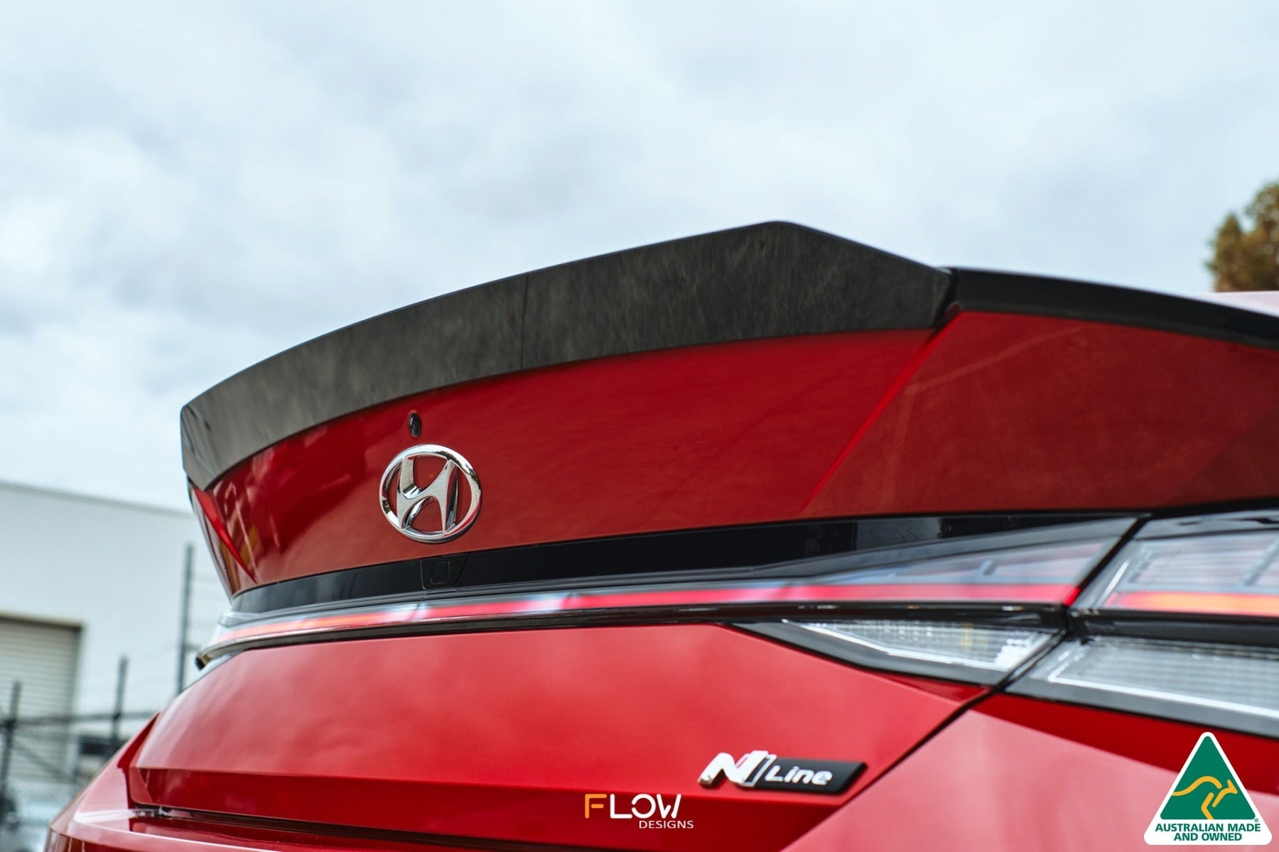 Flow Designs CN7 i30 N Line Sedan 2020 - 2022 Rear Spoiler Extension - iilumolab