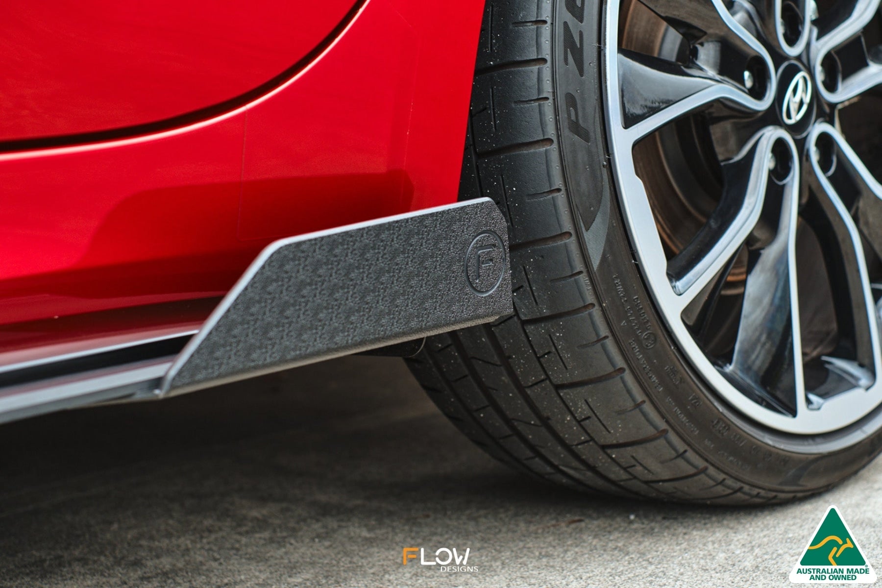 Flow Designs CN7 i30 N Line Sedan 2020 - 2022 Side Skirt Splitter Winglets (Pair) - iilumolab