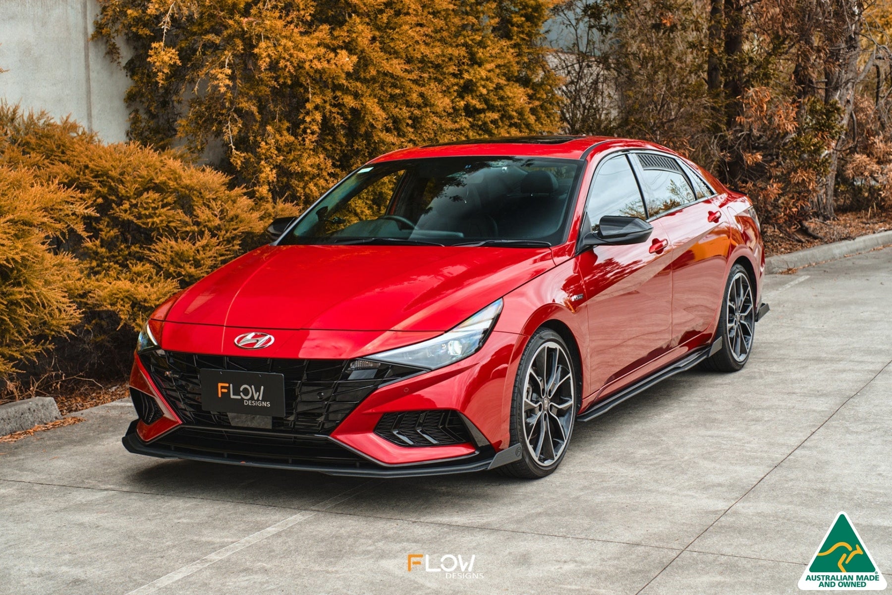 Flow Designs CN7 i30 N Line Sedan 2020 - 2022 Front Lip Splitter Winglets (Pair) - iilumolab