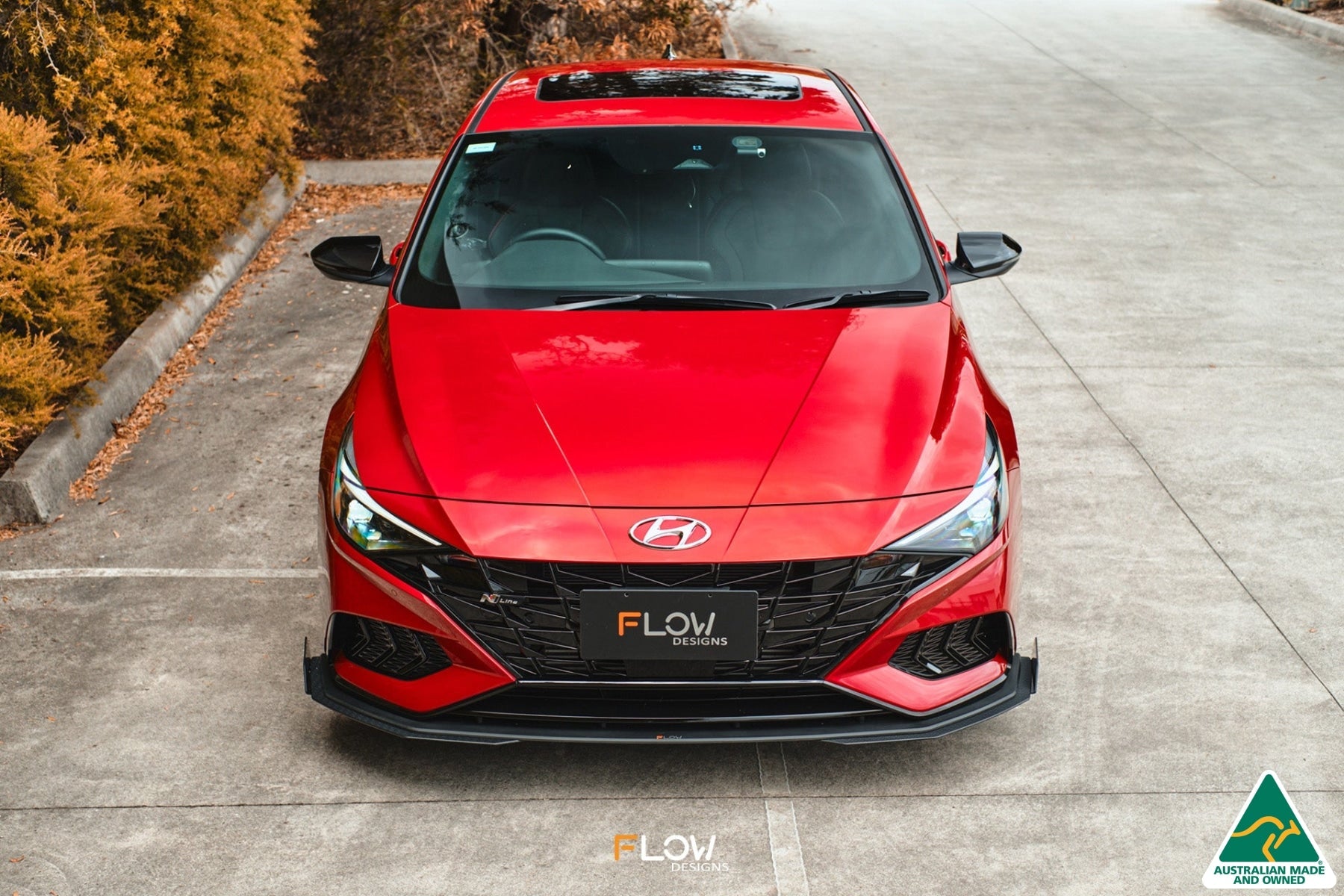 Flow Designs CN7 i30 N Line Sedan 2020 - 2022 Front Lip Splitter Extensions (Pair) - iilumolab