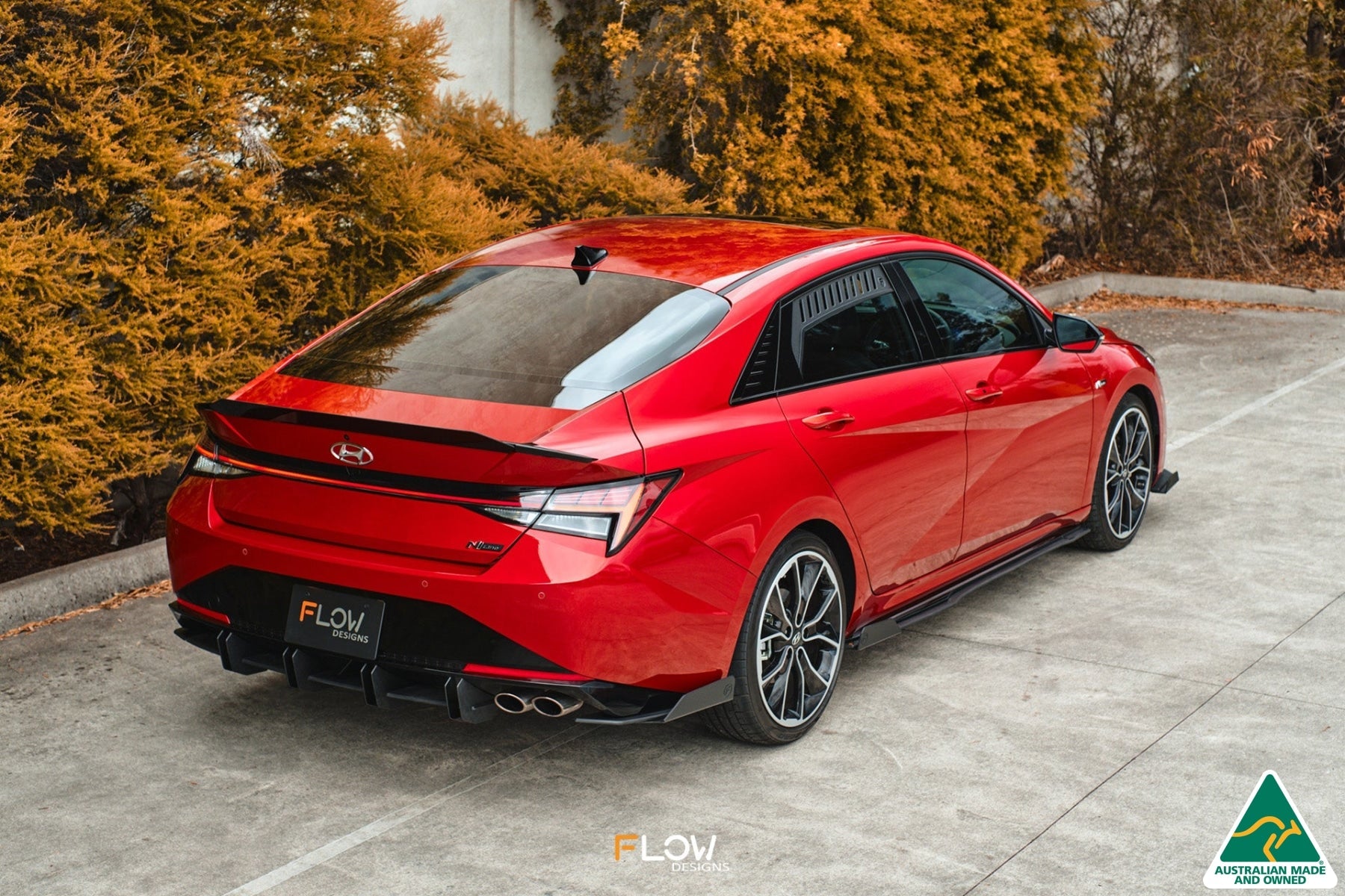 Flow Designs CN7 i30 N Line Sedan 2020 - 2022 Rear Window Vents (Pair) - iilumolab