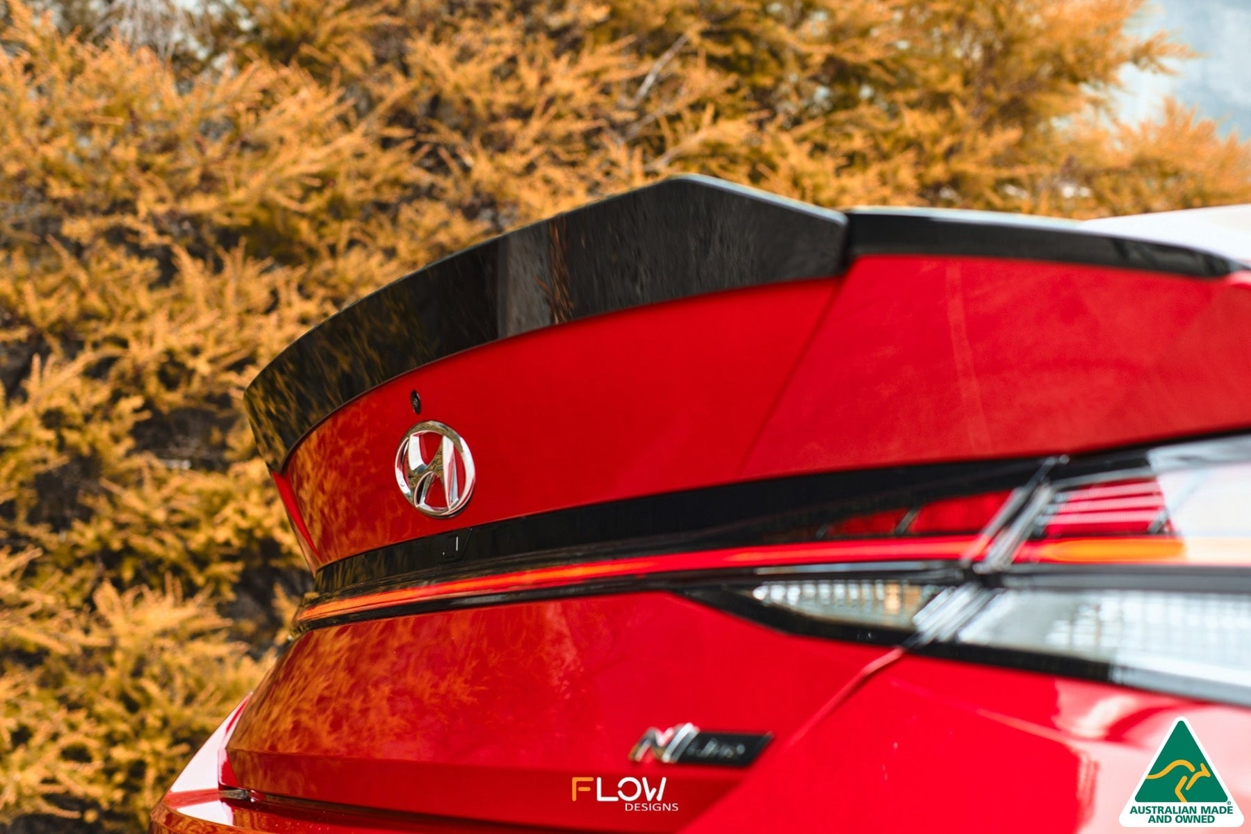 Flow Designs CN7 i30 N Line Sedan 2020 - 2022 Rear Spoiler Extension - iilumolab