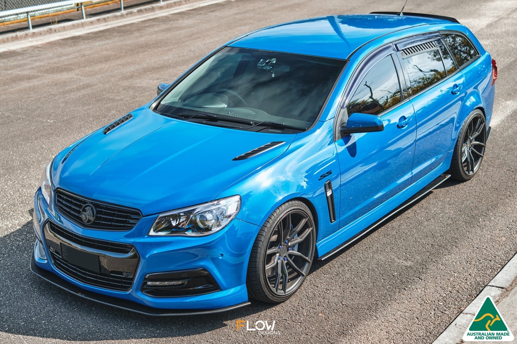 Flow Designs VF Commodore S1 Wagon Side Skirt Splitters (Pair) - iilumolab