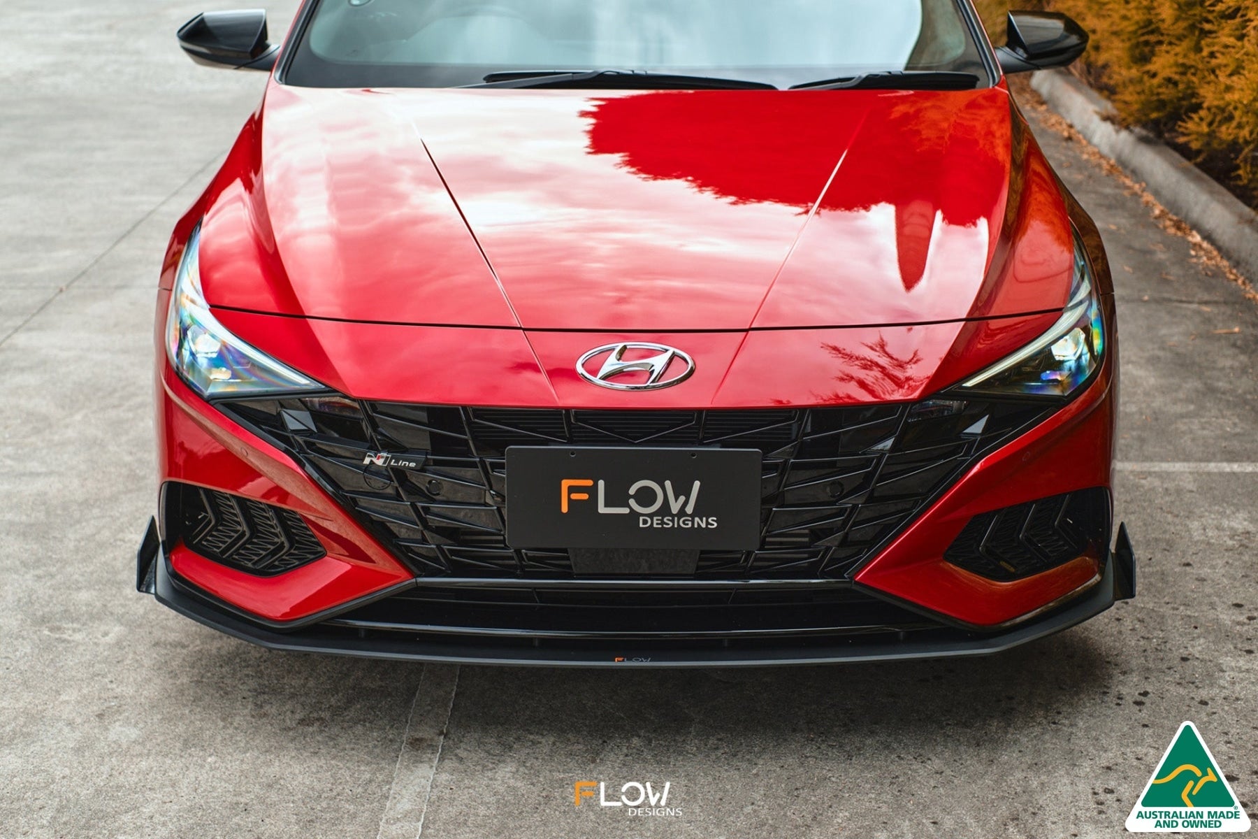 Flow Designs CN7 i30 N Line Sedan 2020 - 2022 Front Lip Splitter Winglets (Pair) - iilumolab