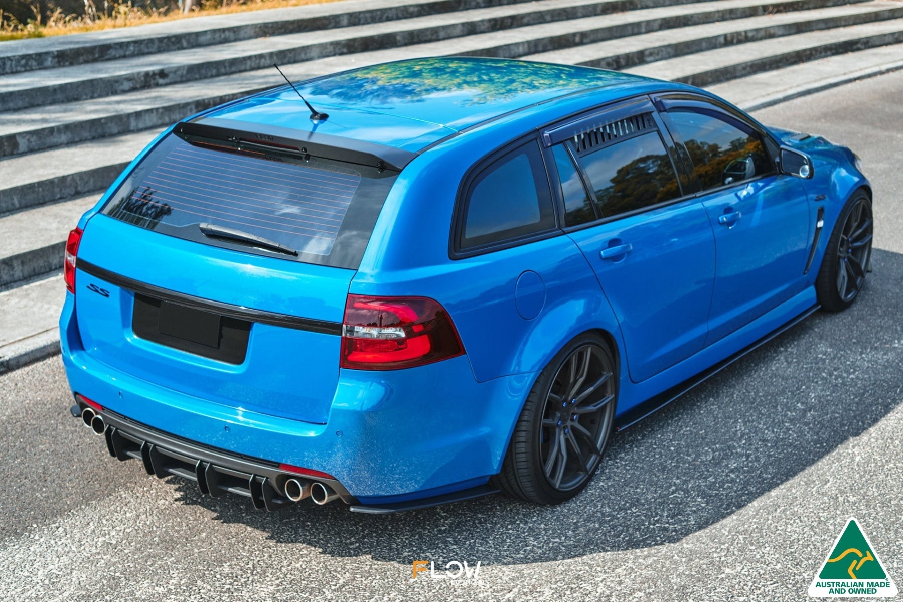 Flow Designs VF Commodore S1 Wagon Flow-Lock Rear Diffuser - iilumolab