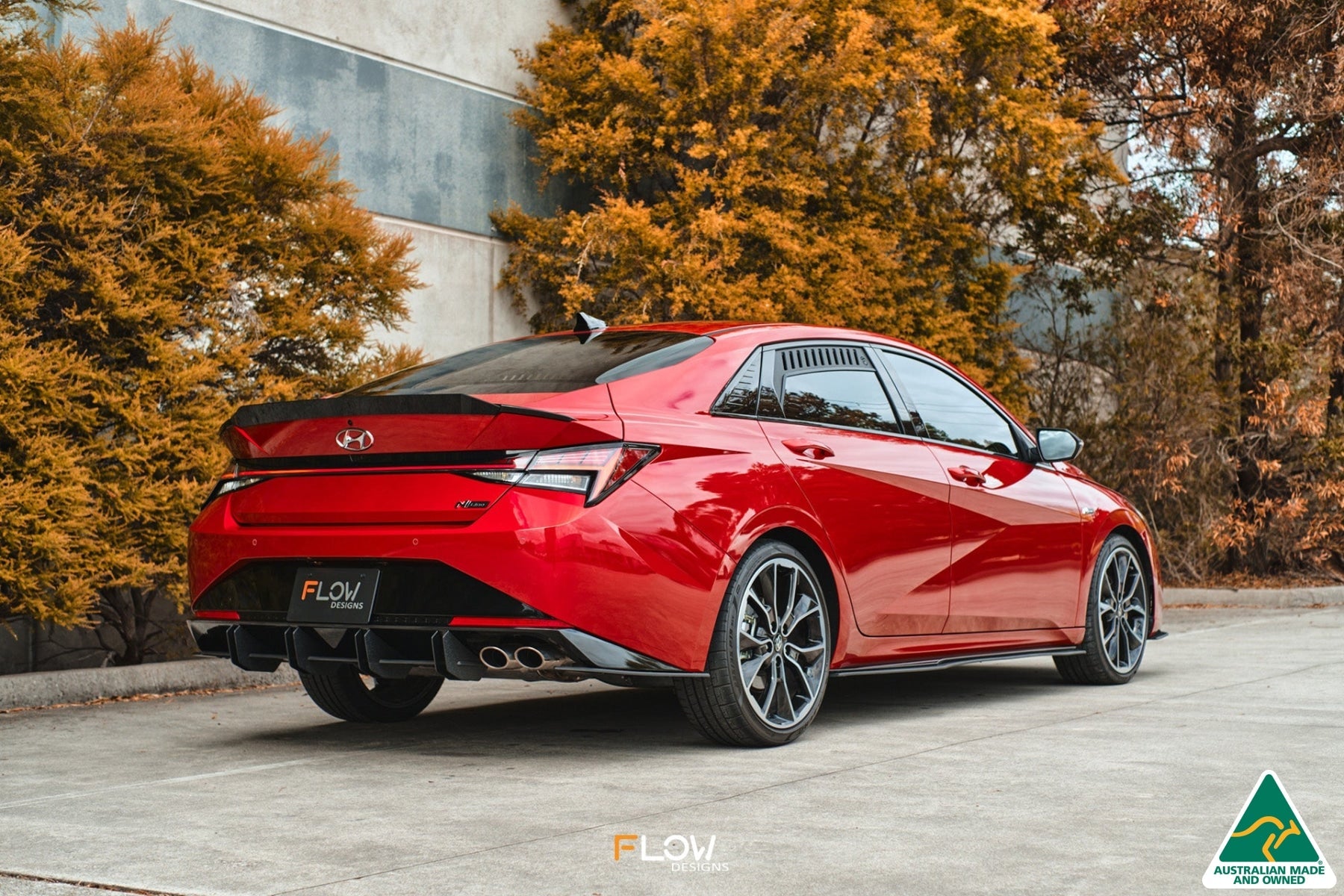 Flow Designs CN7 i30 N Line Sedan 2020 - 2022 Flow-Lock Rear Diffuser - iilumolab