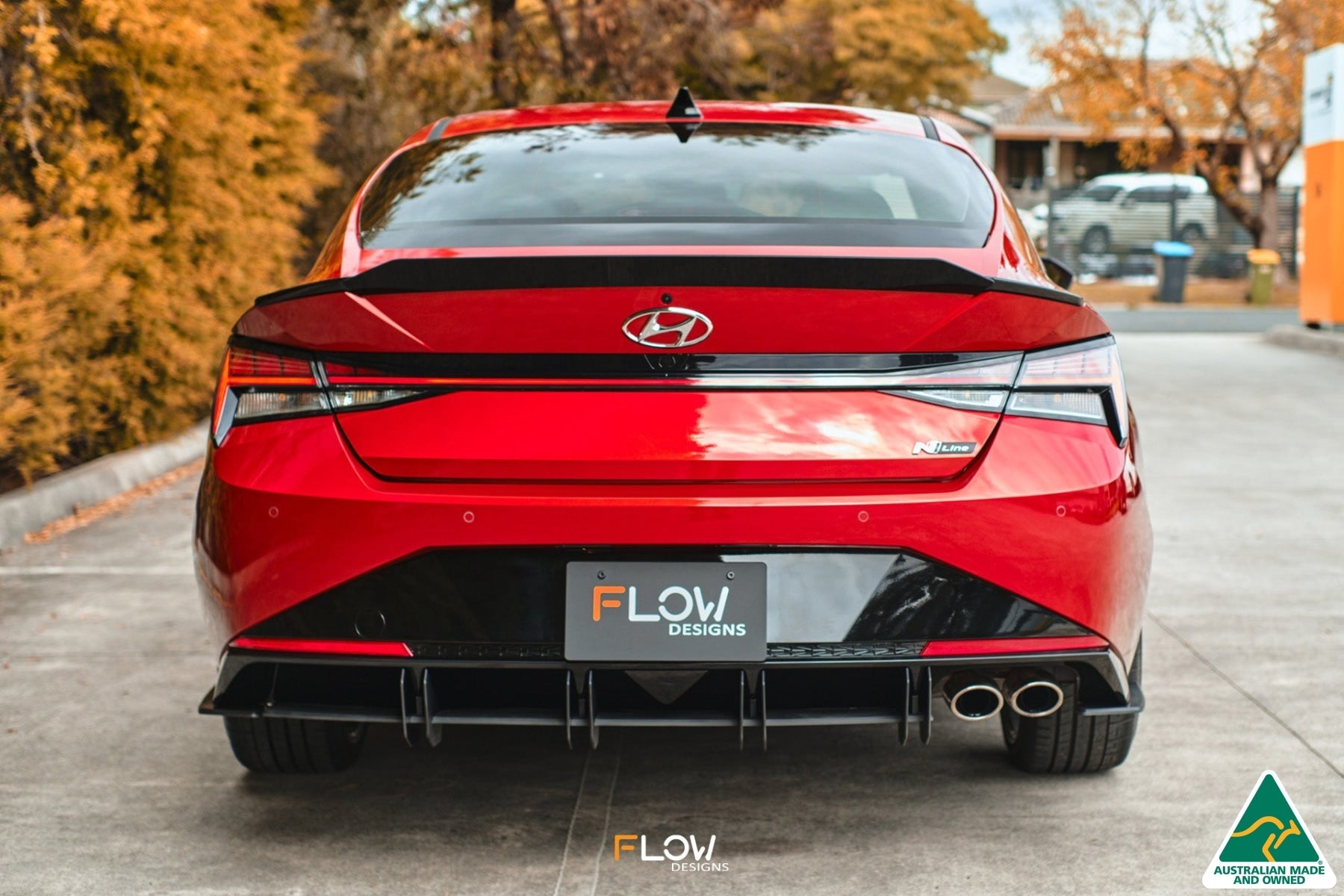 Flow Designs CN7 i30 N Line Sedan 2020 - 2022 Rear Spoiler Extension - iilumolab