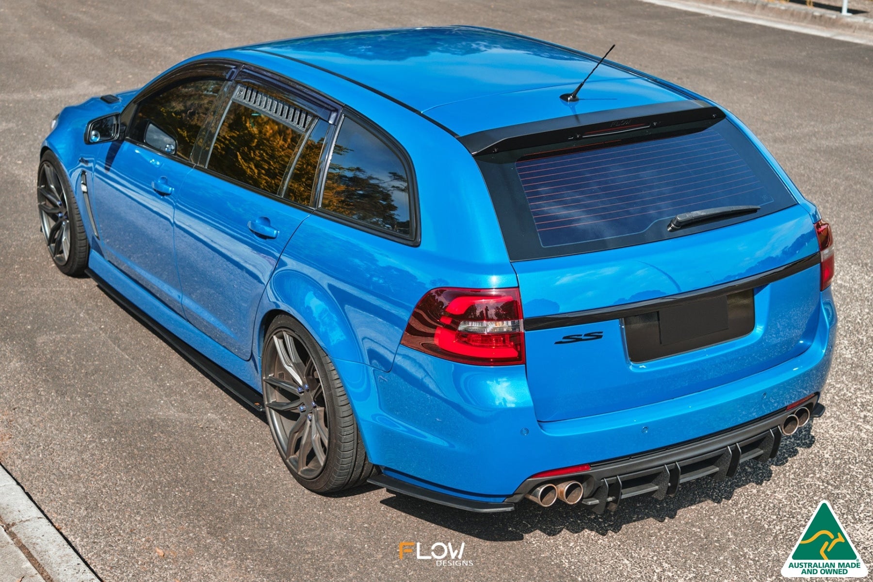 Flow Designs VF Commodore Wagon Rear Window Vents (Pair)