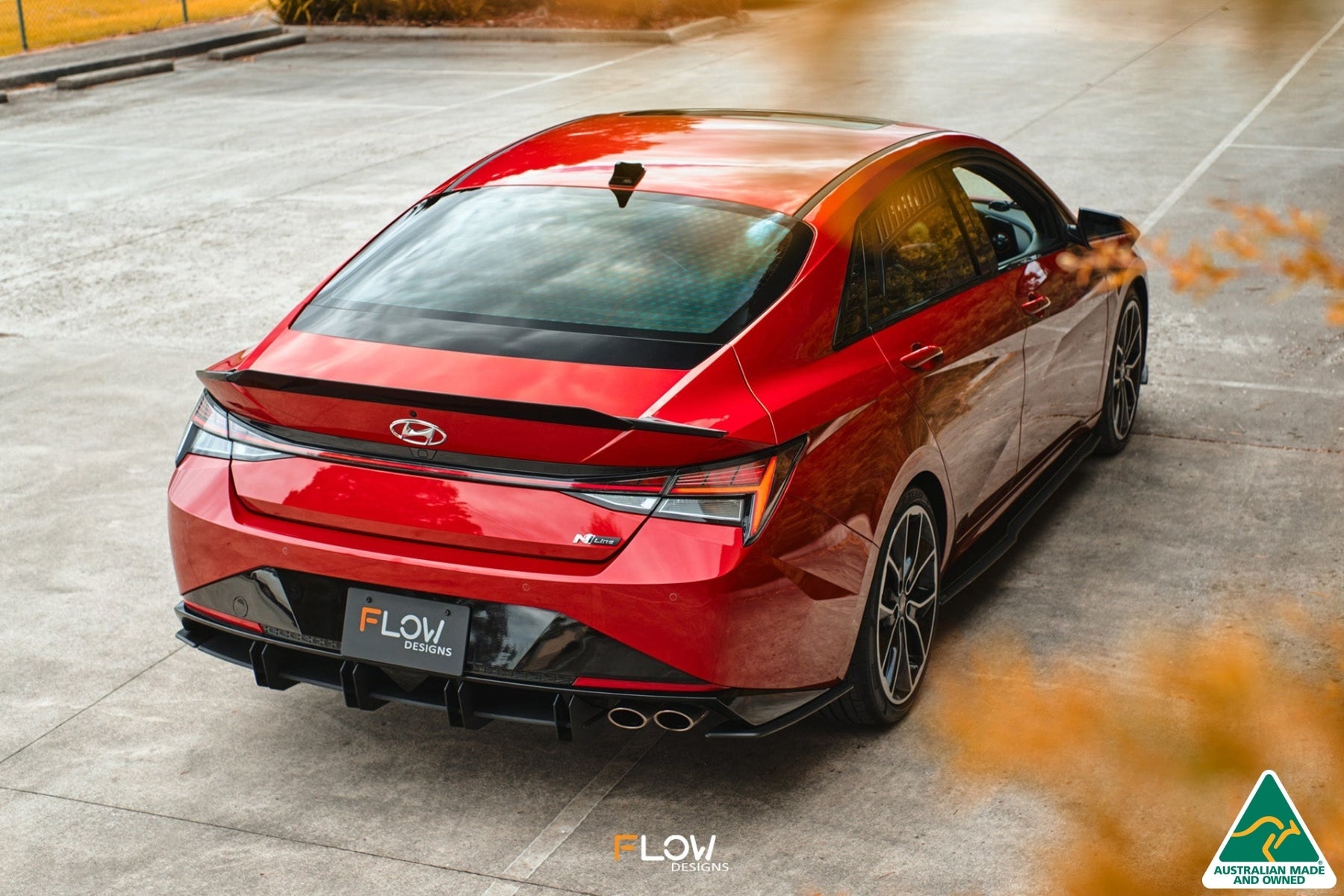 Flow Designs CN7 i30 N Line Sedan 2020 - 2022 Rear Spoiler Extension - iilumolab