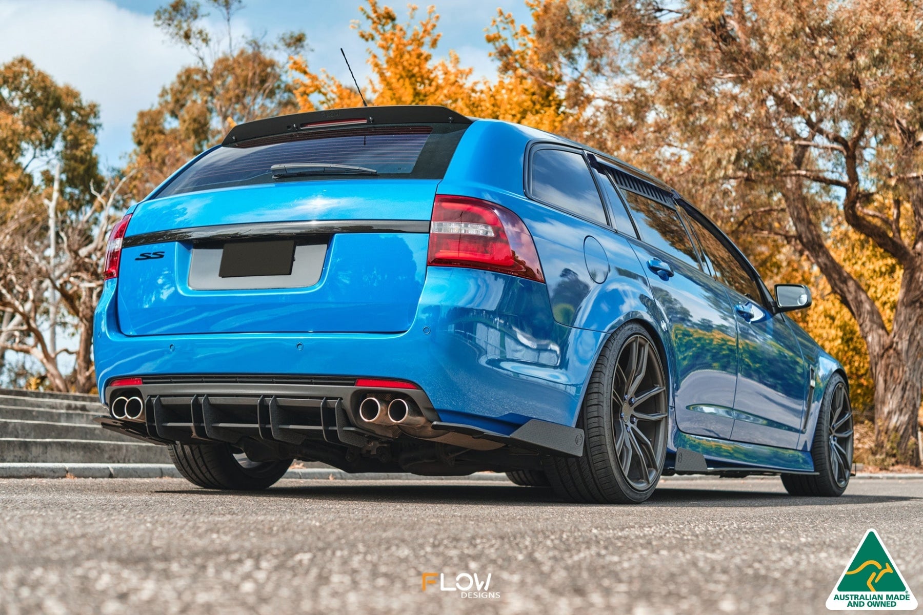 Flow Designs VF Commodore S1 Wagon Flow-Lock Rear Diffuser - iilumolab