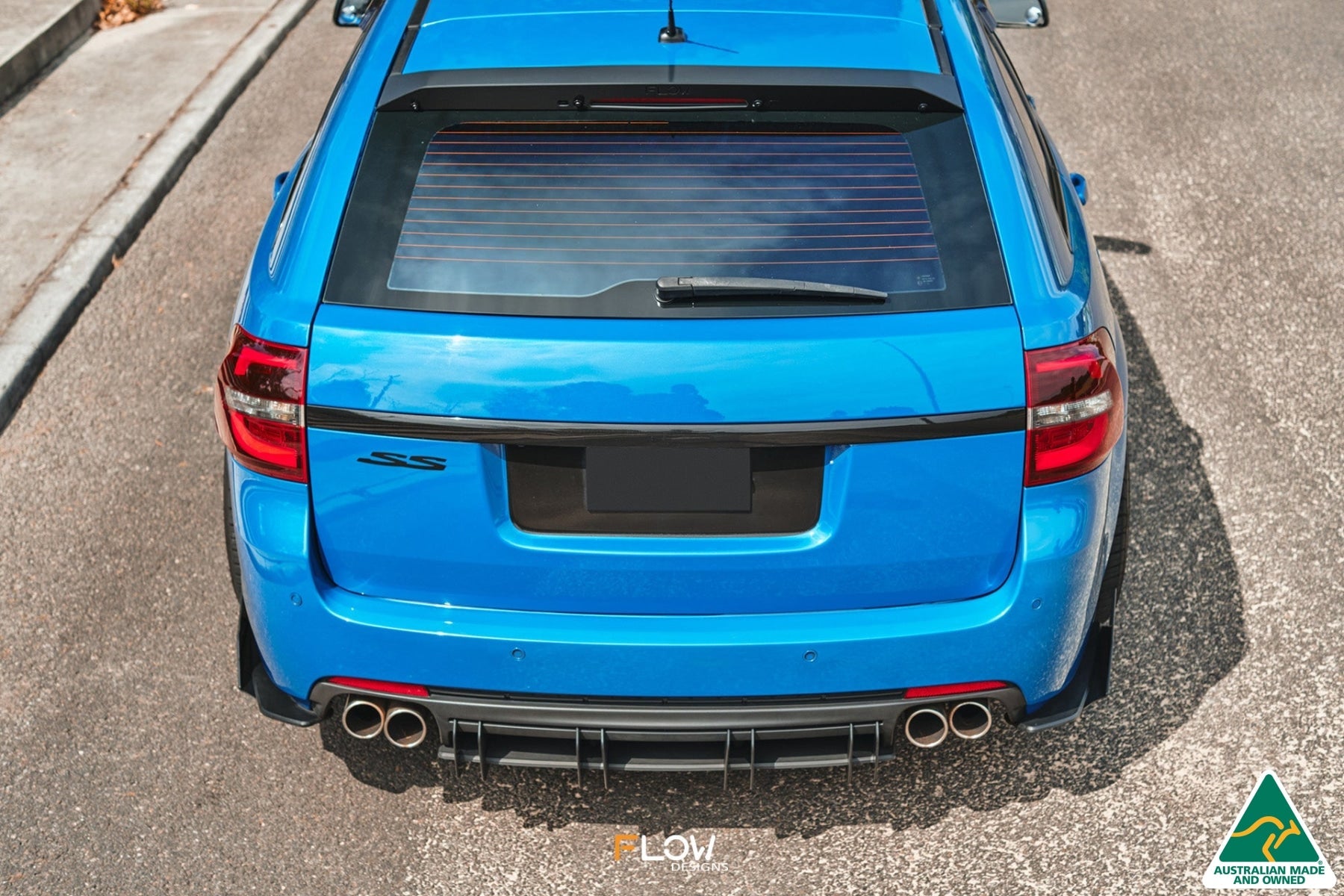 Flow Designs VF Commodore S1 Wagon Flow-Lock Rear Diffuser - iilumolab