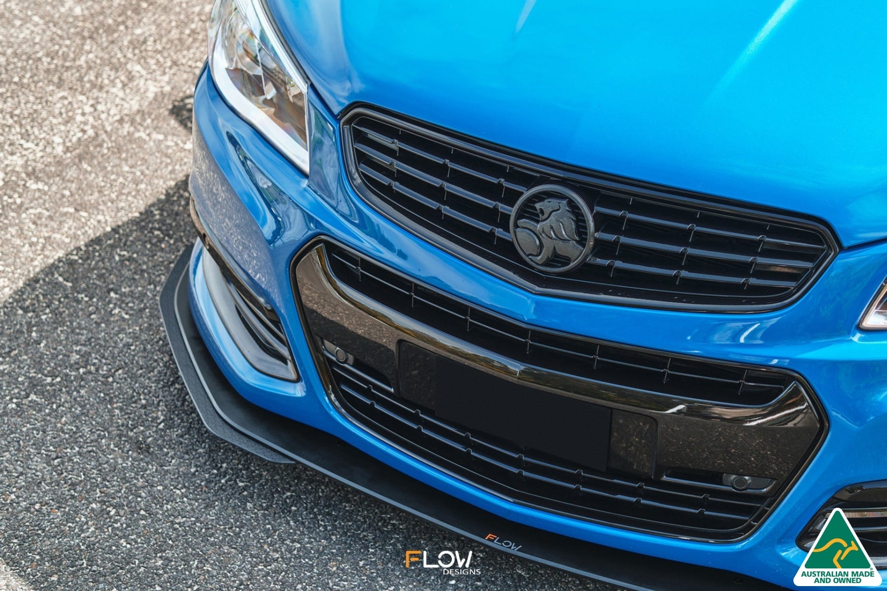 Flow Designs VF Commodore S1 Wagon Front Lip Splitter Extensions (Pair) - iilumolab