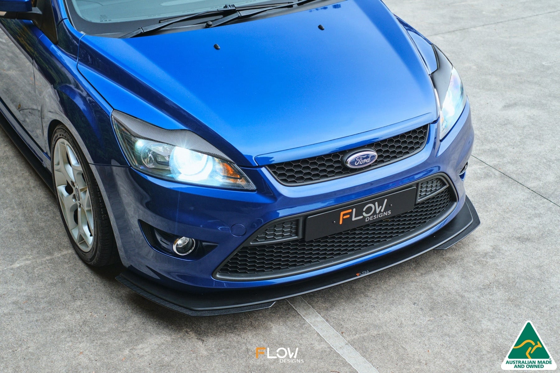 XR5 Focus Turbo Front Lip Splitter Extensions (Pair) - iilumolab