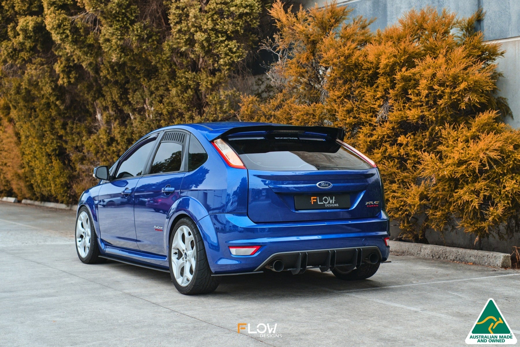 Flow Designs DISCONTINUED SANDED MATTE FINISH - XR5 Focus Turbo V3 Rear Spats (Pair) - iilumolab