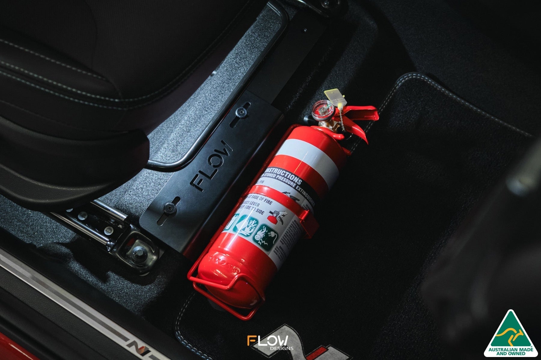 Flow Designs i20 N BC3 Adjustable Fire Extinguisher Bracket/Mount - iilumolab