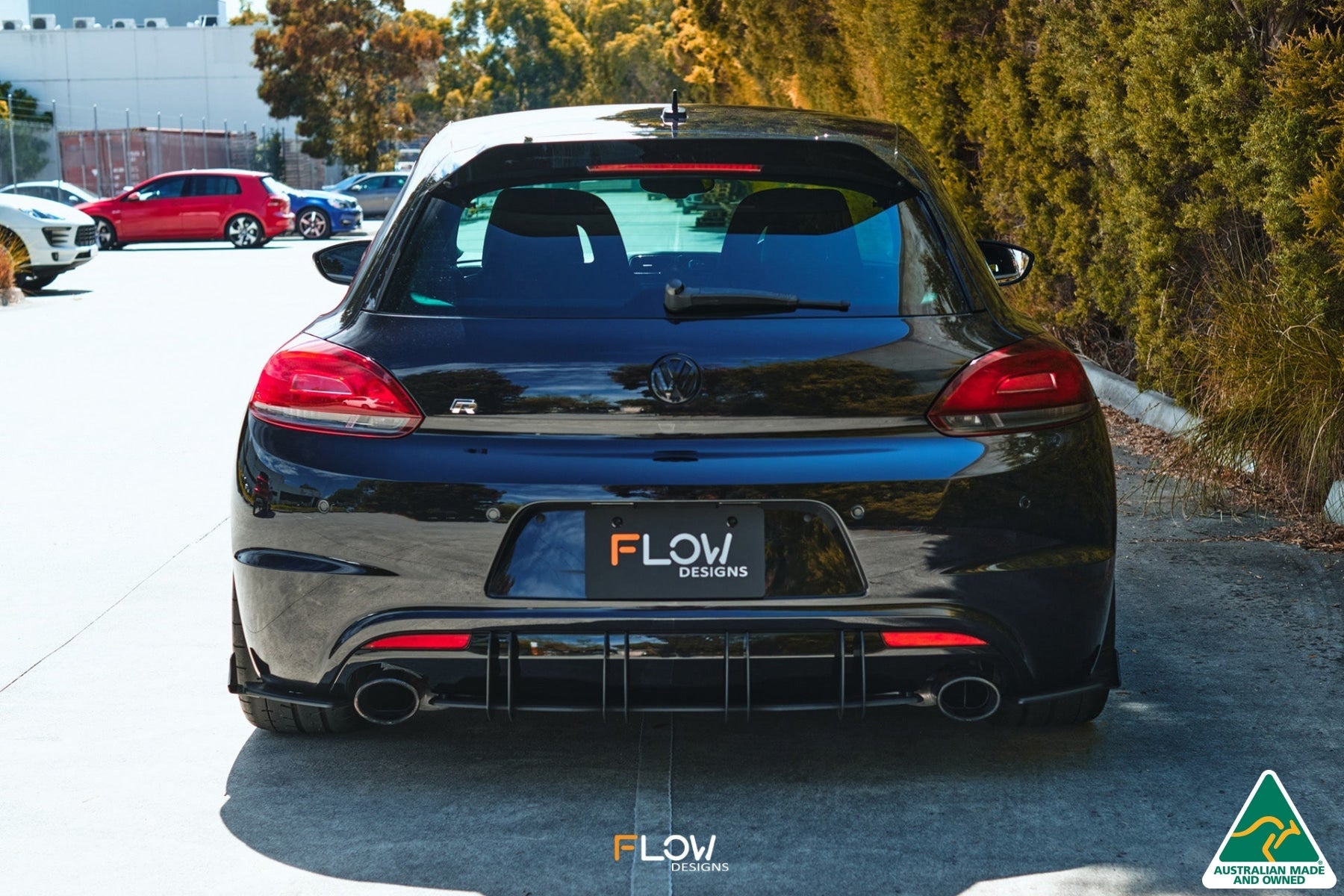 Flow Designs Scirocco R PFL V3 Rear Spoiler Extension - iilumolab