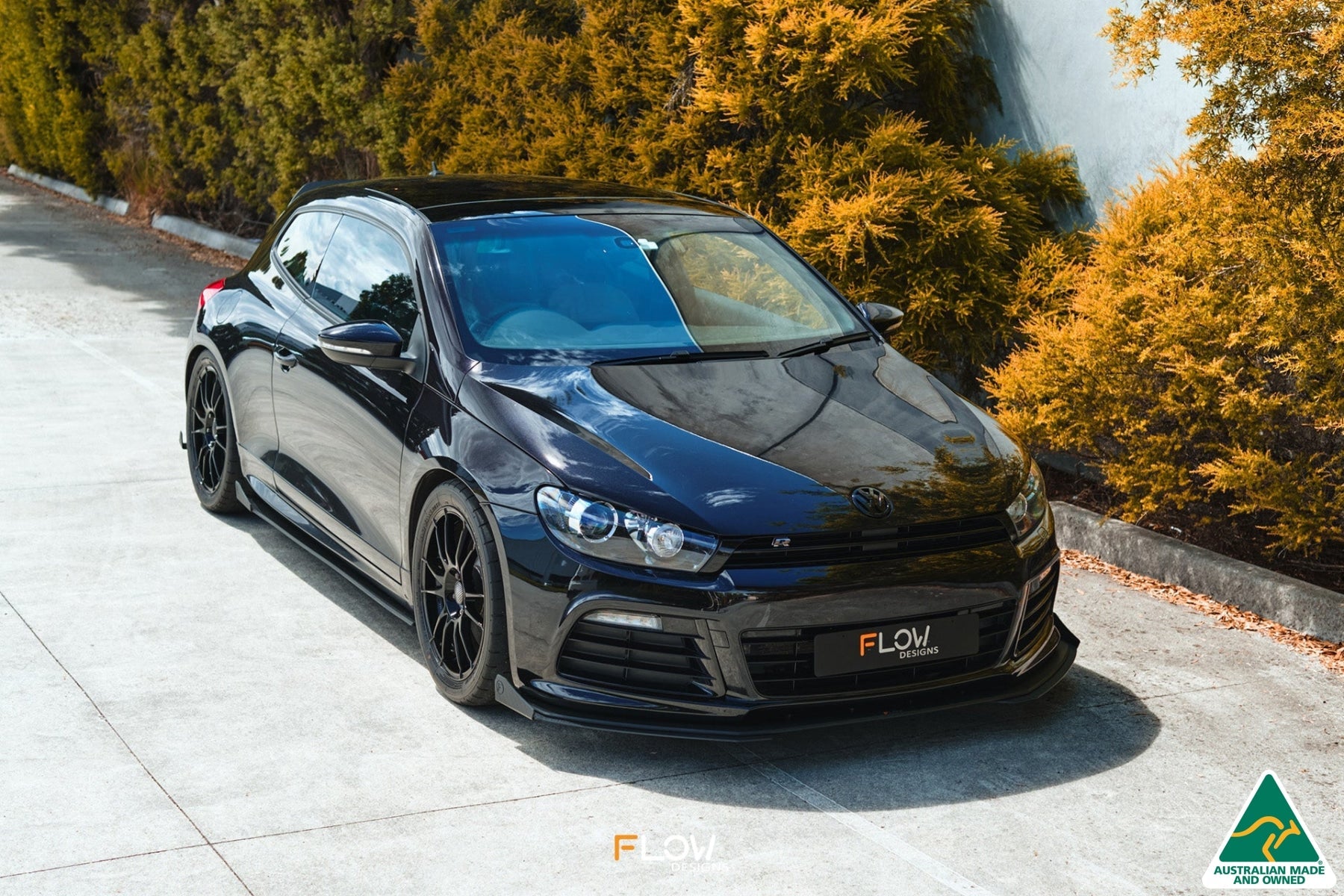 Flow Designs Scirocco R PFL V3 Front Lip Splitter Extensions (Pair) - iilumolab