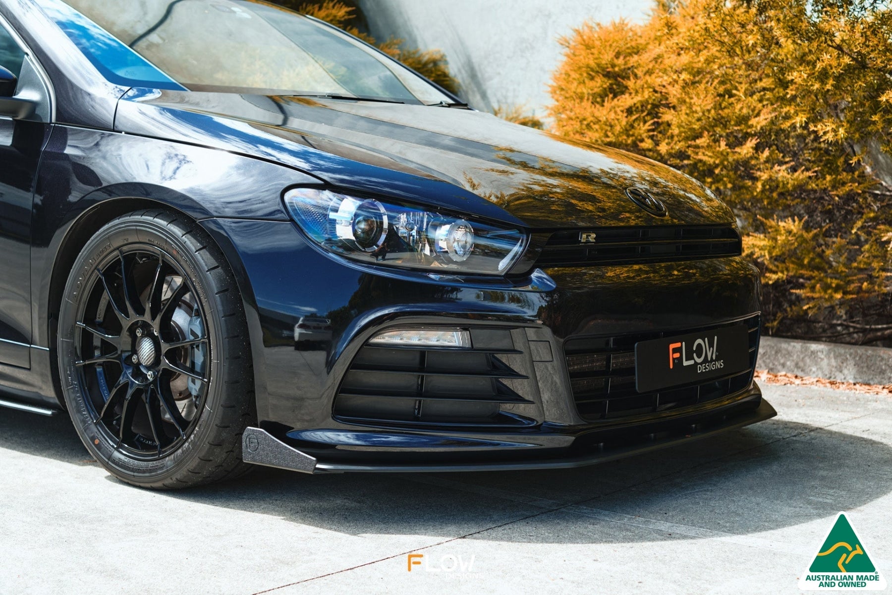 Flow Designs Scirocco R PFL V3 Front Lip Splitter Winglets (Pair) - iilumolab