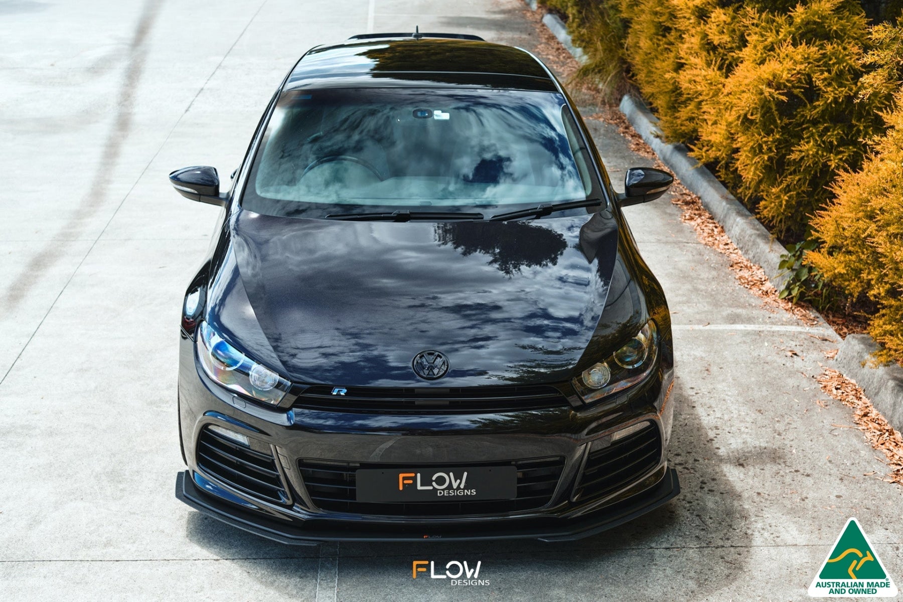 Flow Designs Scirocco R PFL V3 Front Lip Splitter Extensions (Pair) - iilumolab