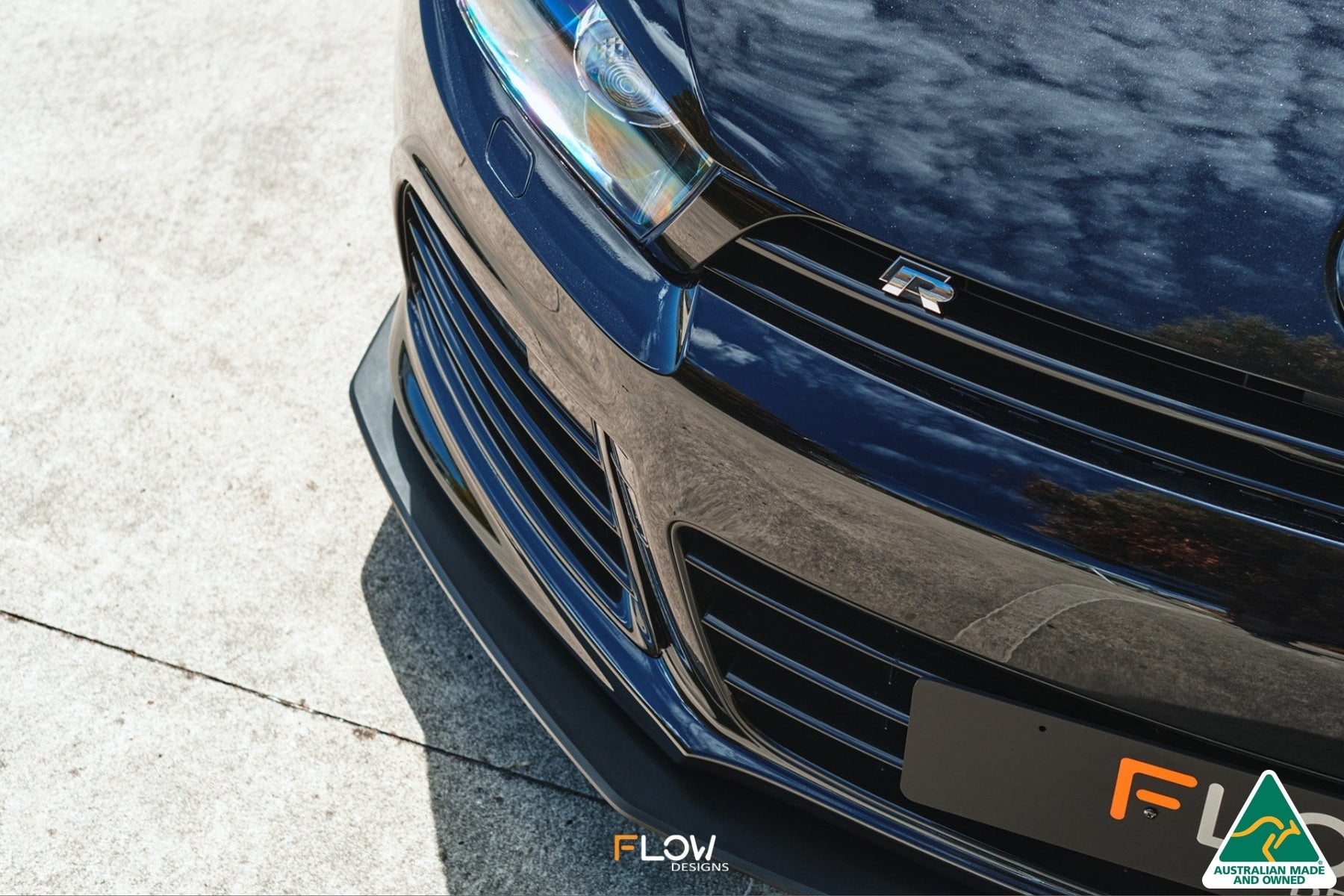 Flow Designs Scirocco R PFL V3 Front Lip Splitter - iilumolab