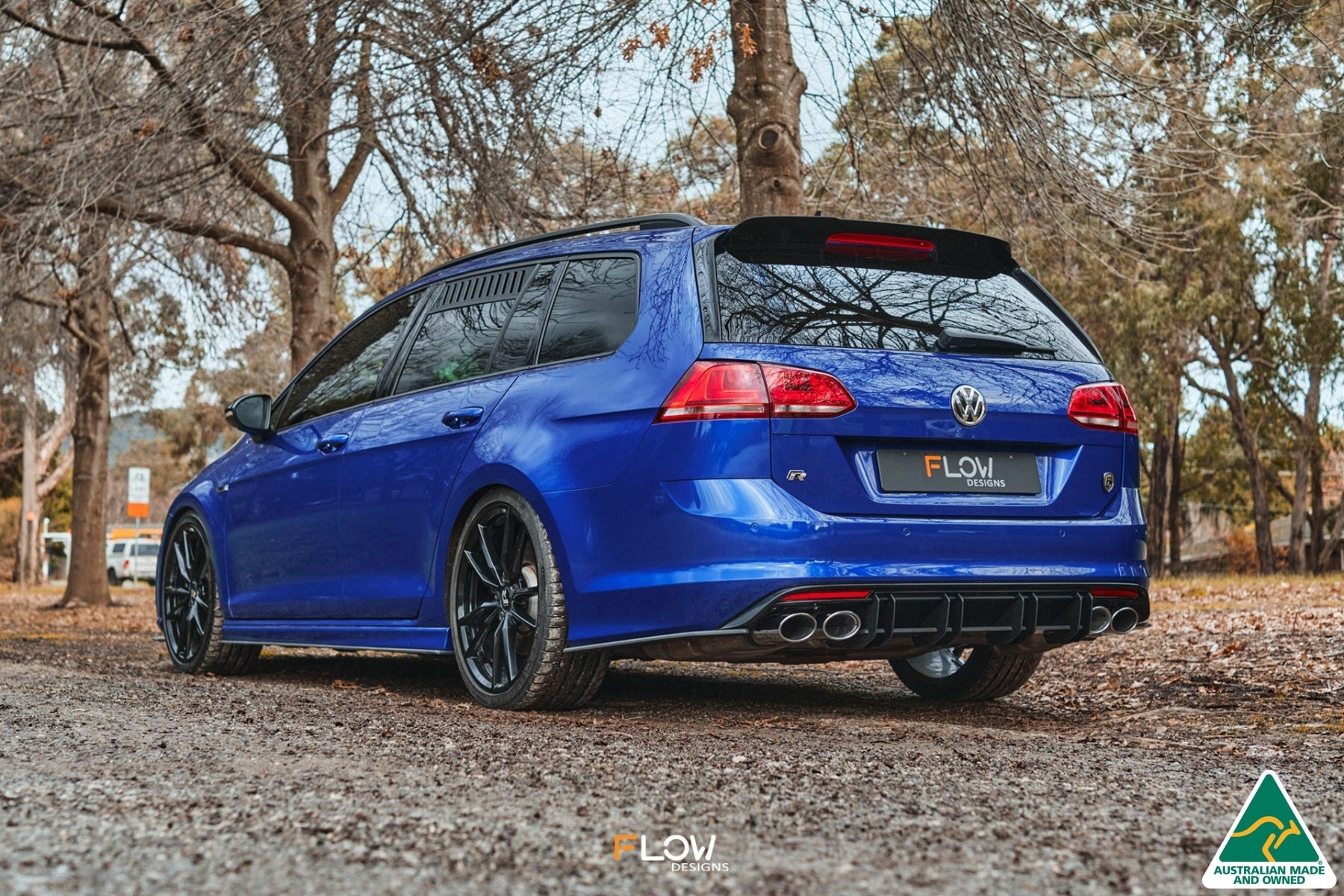 Flow Designs MK7 Golf R Wagon Flow-Lock Rear Diffuser - iilumolab