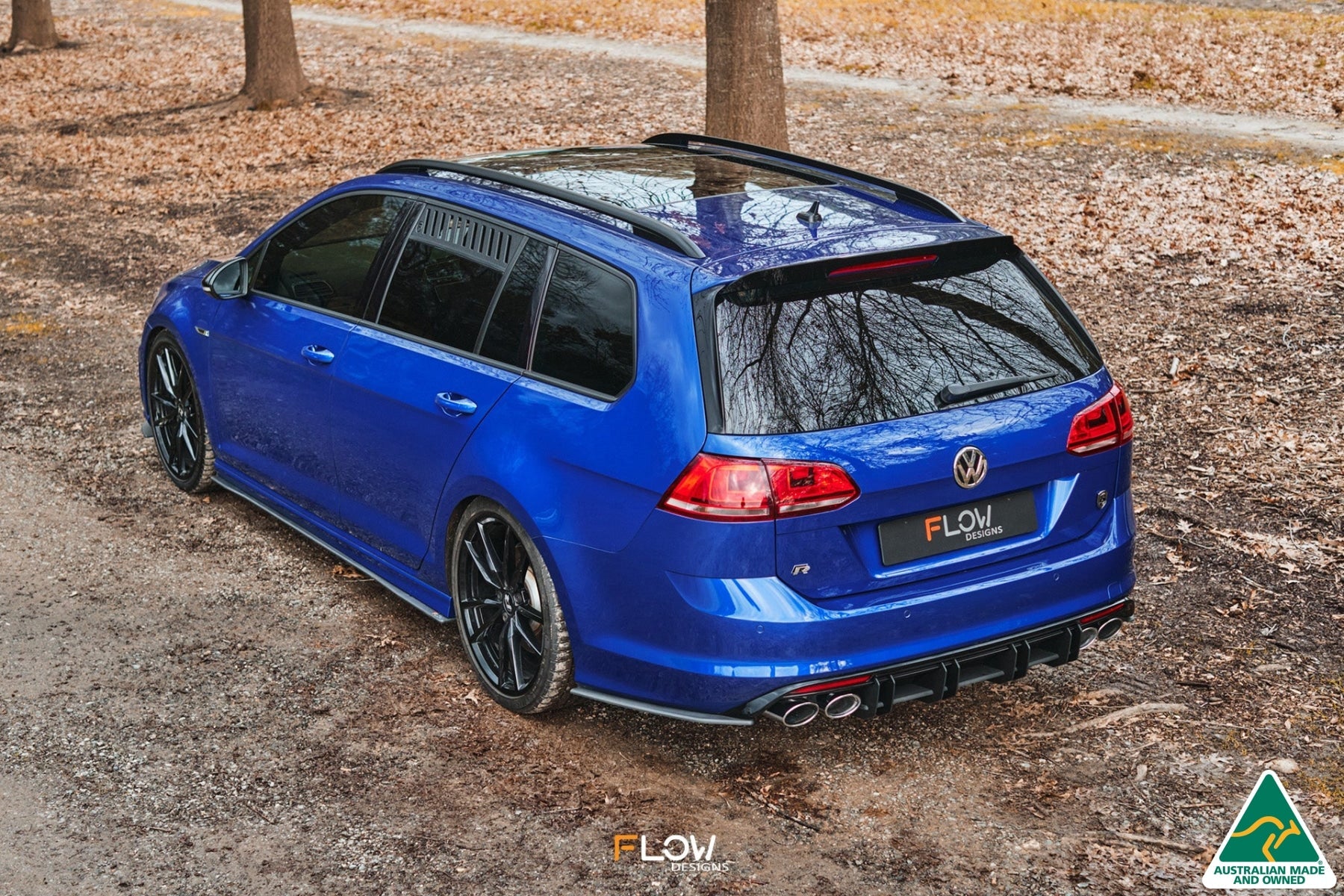 Flow Designs MK7 Golf R Wagon Rear Spats V3 (Pair)