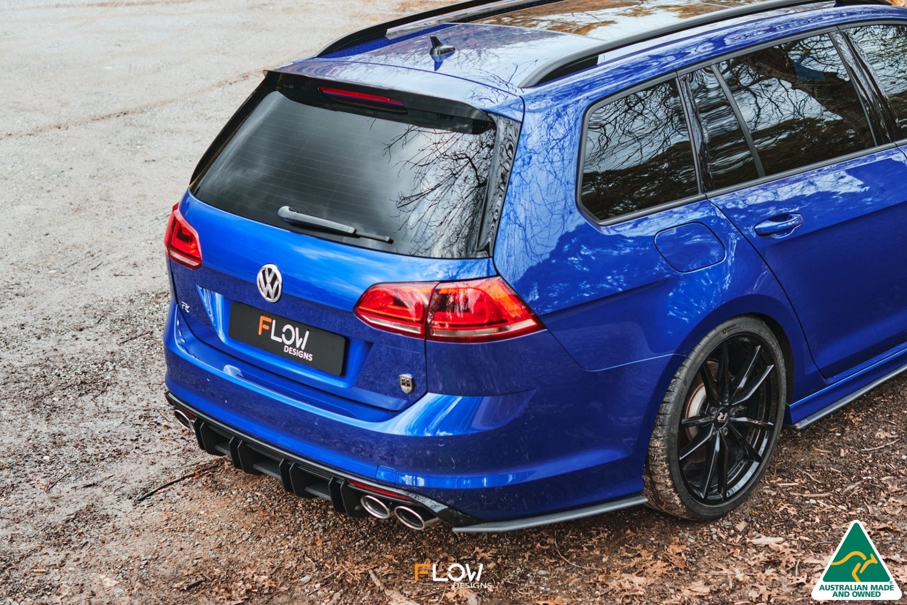Flow Designs MK7 Golf R Wagon Flow-Lock Rear Diffuser - iilumolab