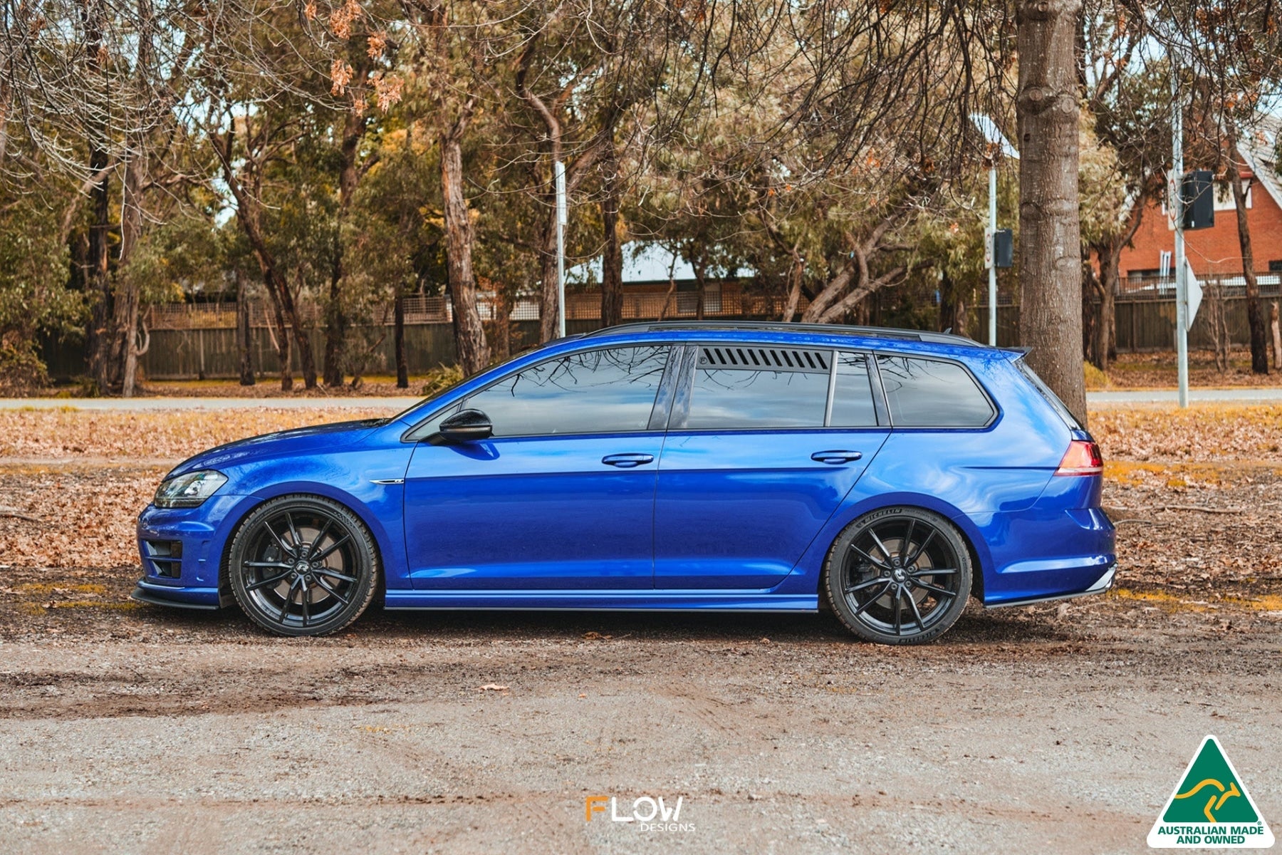 Flow Designs MK7 Golf R Wagon Side Skirt Splitters V3 (Pair) - iilumolab