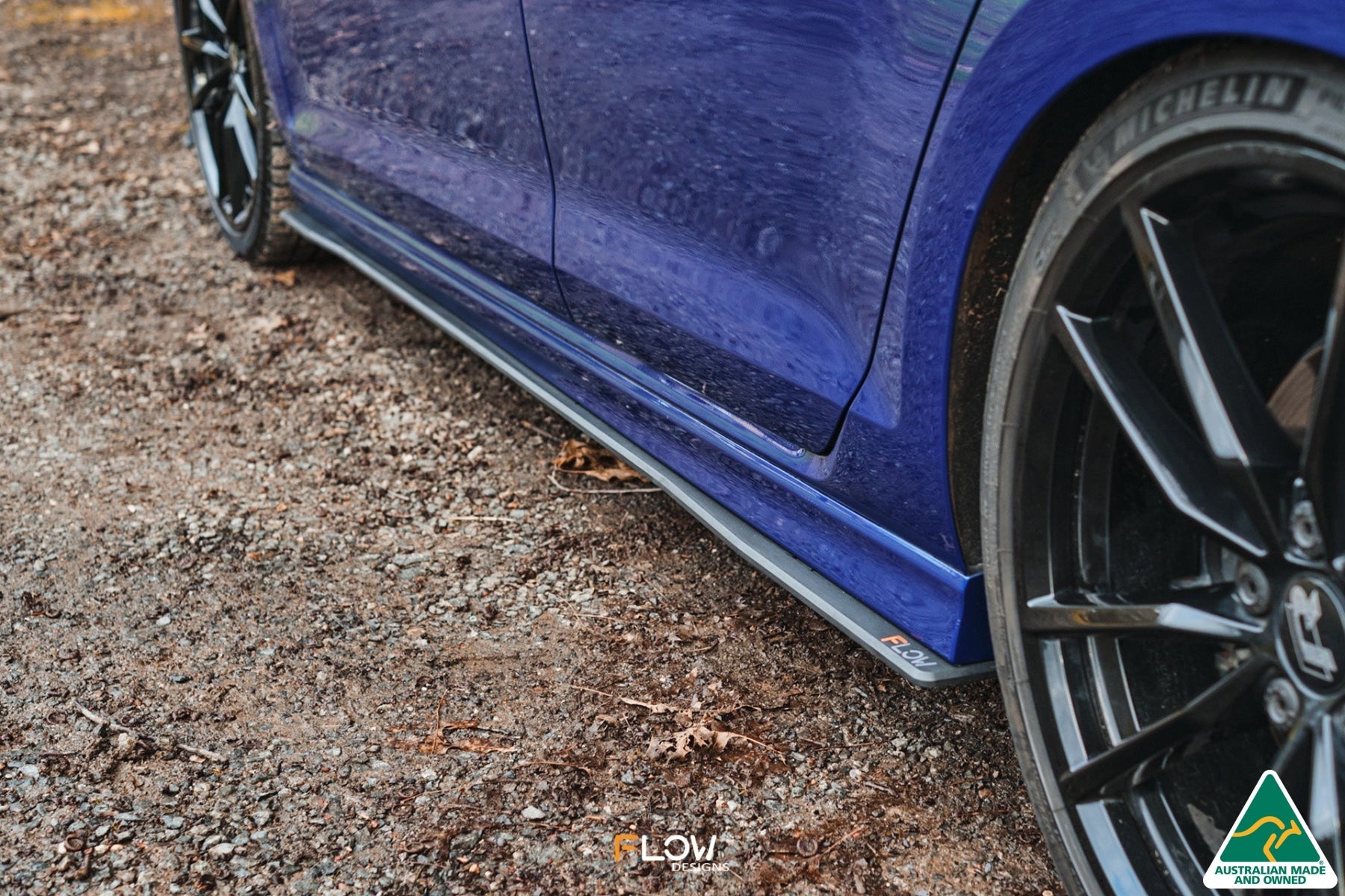 Flow Designs MK7 Golf R Wagon Side Skirt Splitters V3 (Pair) - iilumolab
