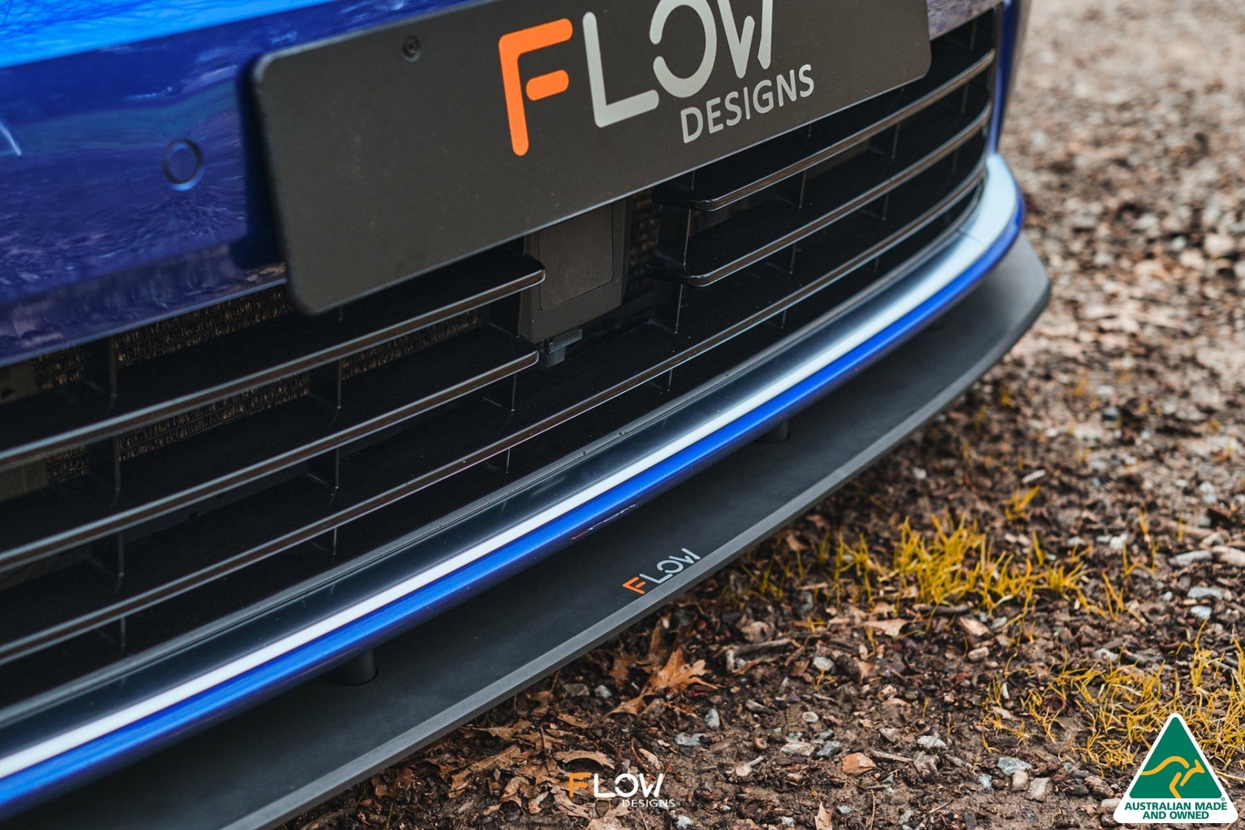 Flow Designs MK7 Golf R Wagon Chassis Mounted Front Lip Splitter V3 - iilumolab