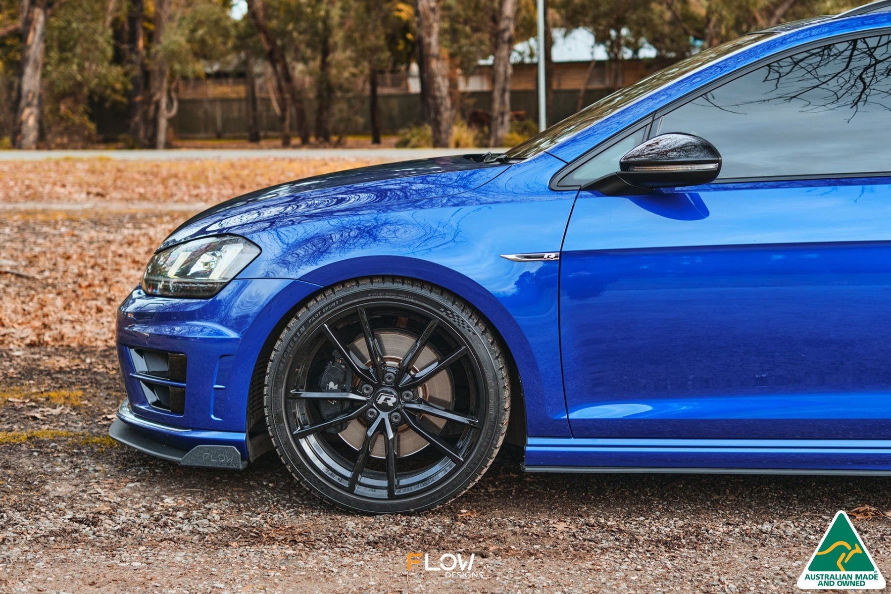 Flow Designs MK7 Golf R Wagon Front Lip Splitter Winglets (Pair) - iilumolab