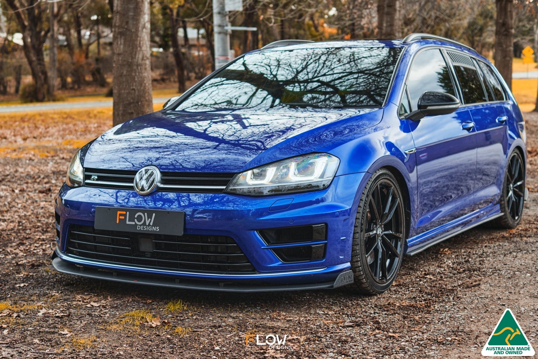 Flow Designs MK7 Golf R Wagon Front Lip Splitter Winglets (Pair) - iilumolab
