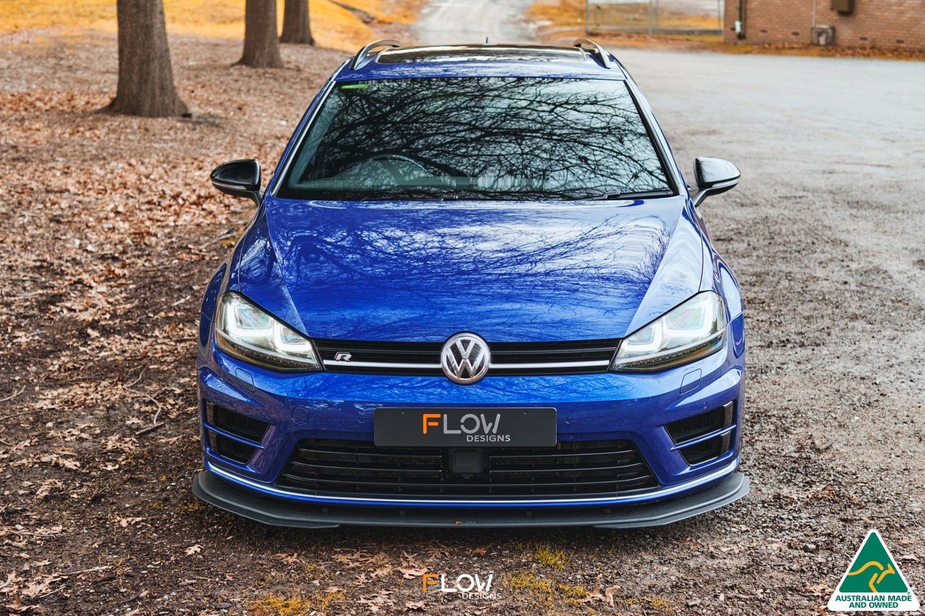 Flow Designs MK7 Golf R Wagon Front Lip Splitter Extensions (Pair) - iilumolab